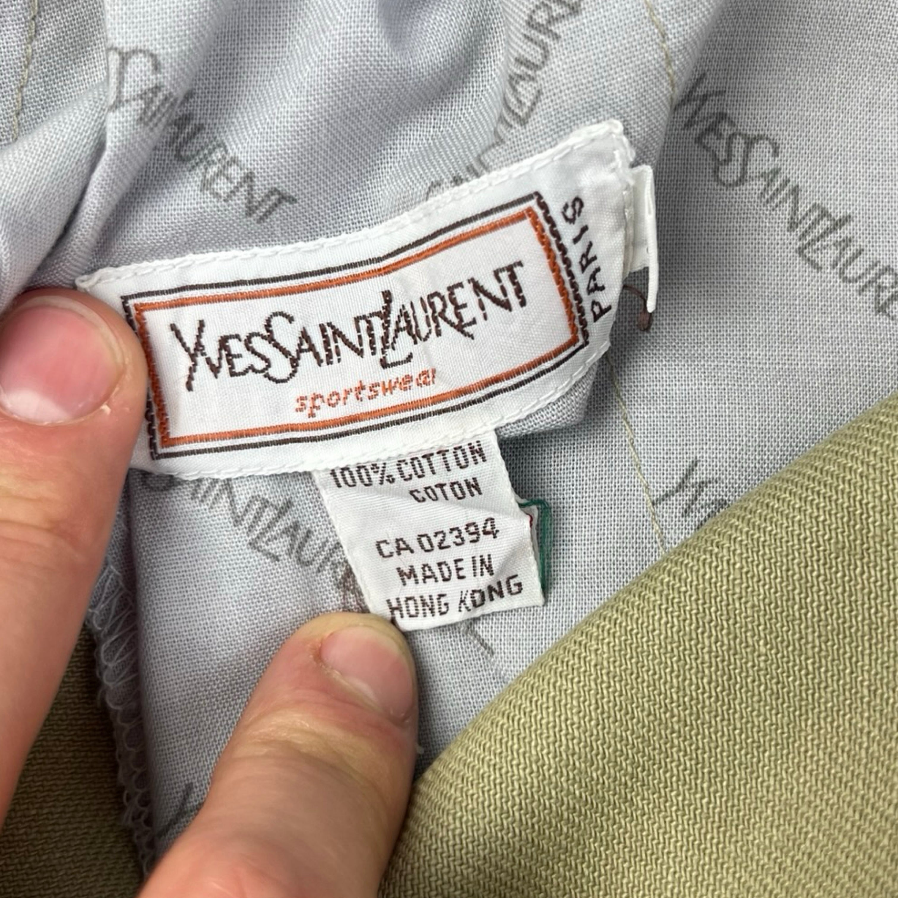 (W) Vintage YSL Sportswear Double Pleated Safari Shorts