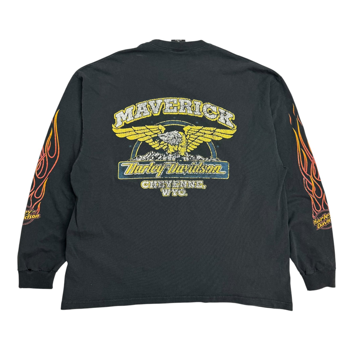 Vintage Harley Davidson Of Cheyenne L/S Tee Black