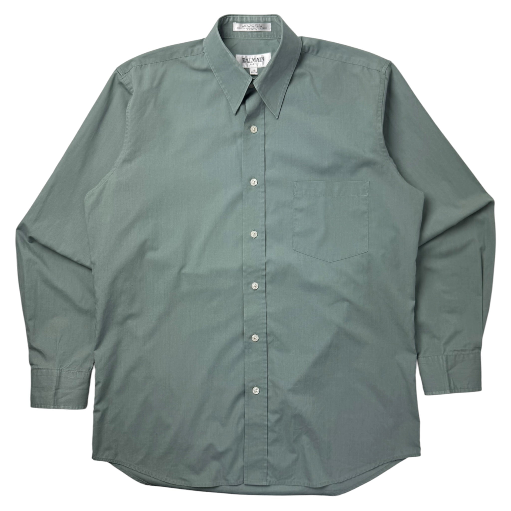 Vintage Balmain Button Up Pale Teal