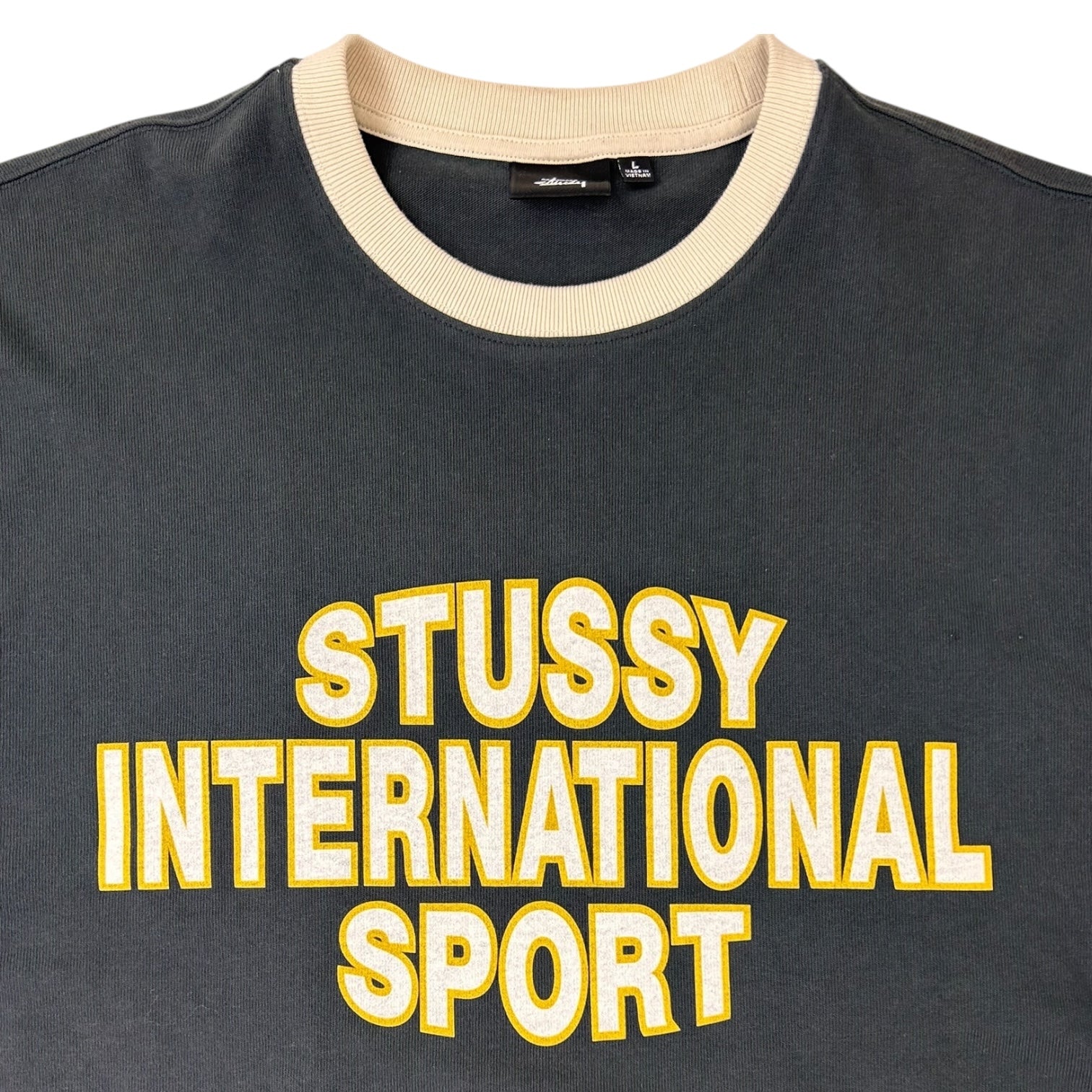 Stussy Sport Ringer T-Shirt Black