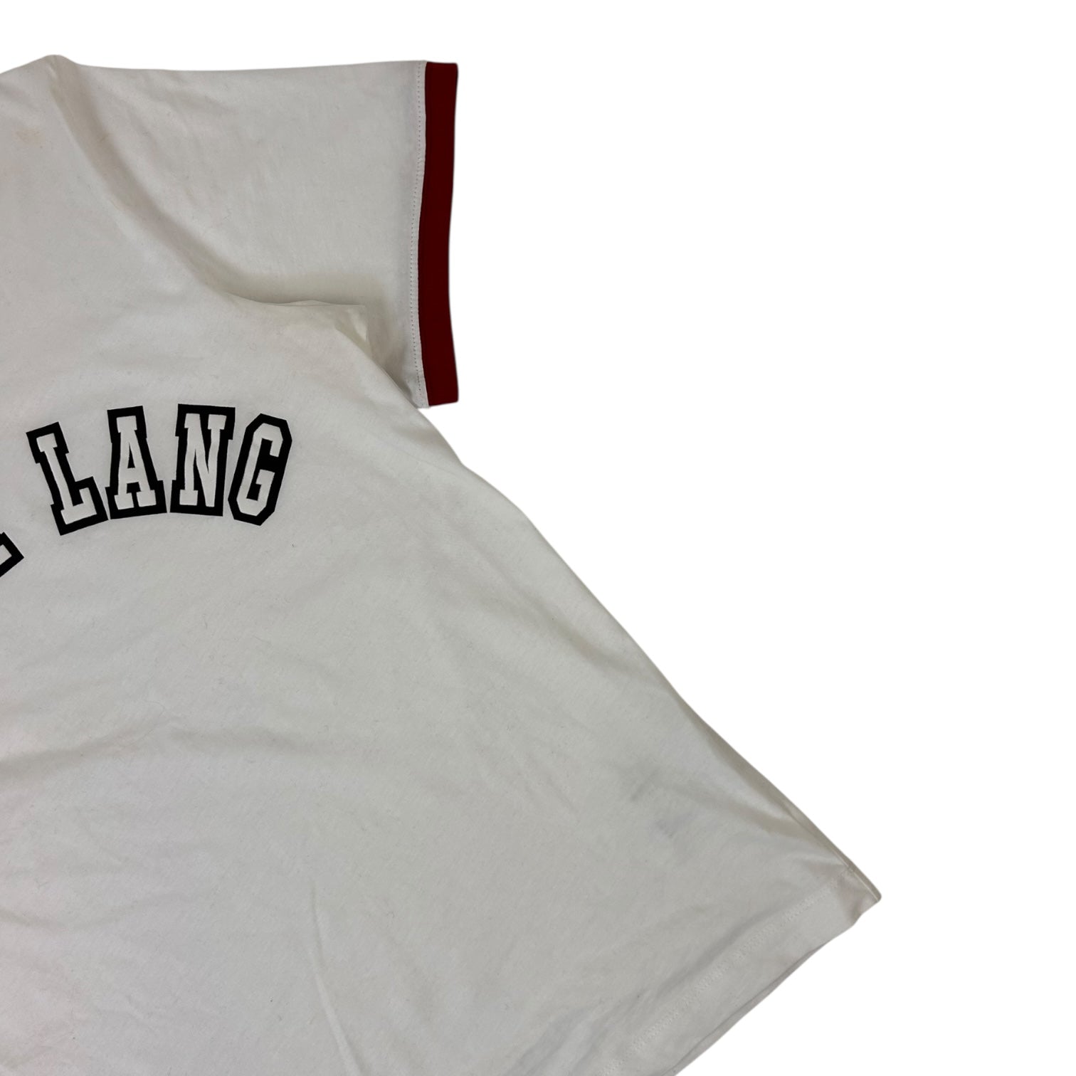 Helmut Lang HL Prep Logo Ringer T-Shirt White
