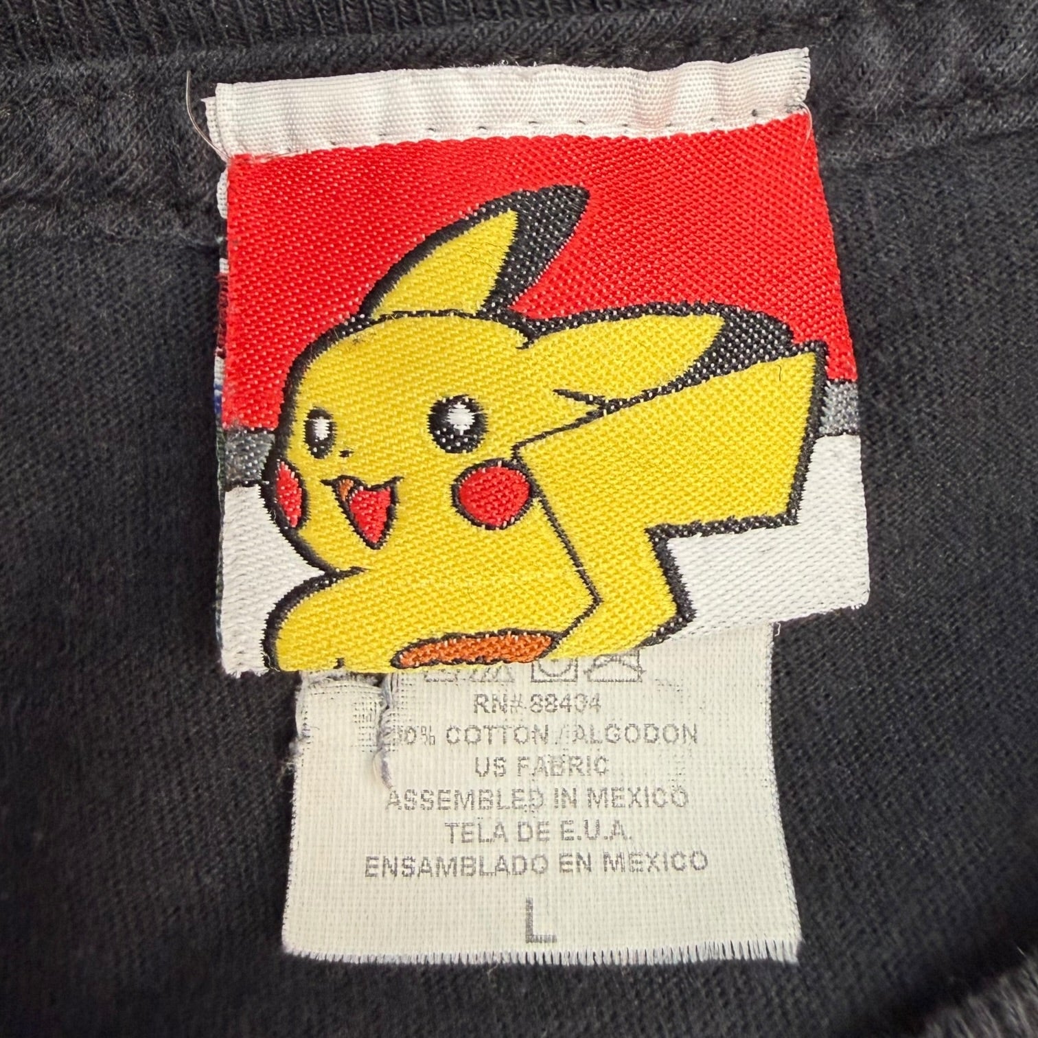 2007 Nintendo DS Pokémon Diamond & Pearl Promo Tee Black