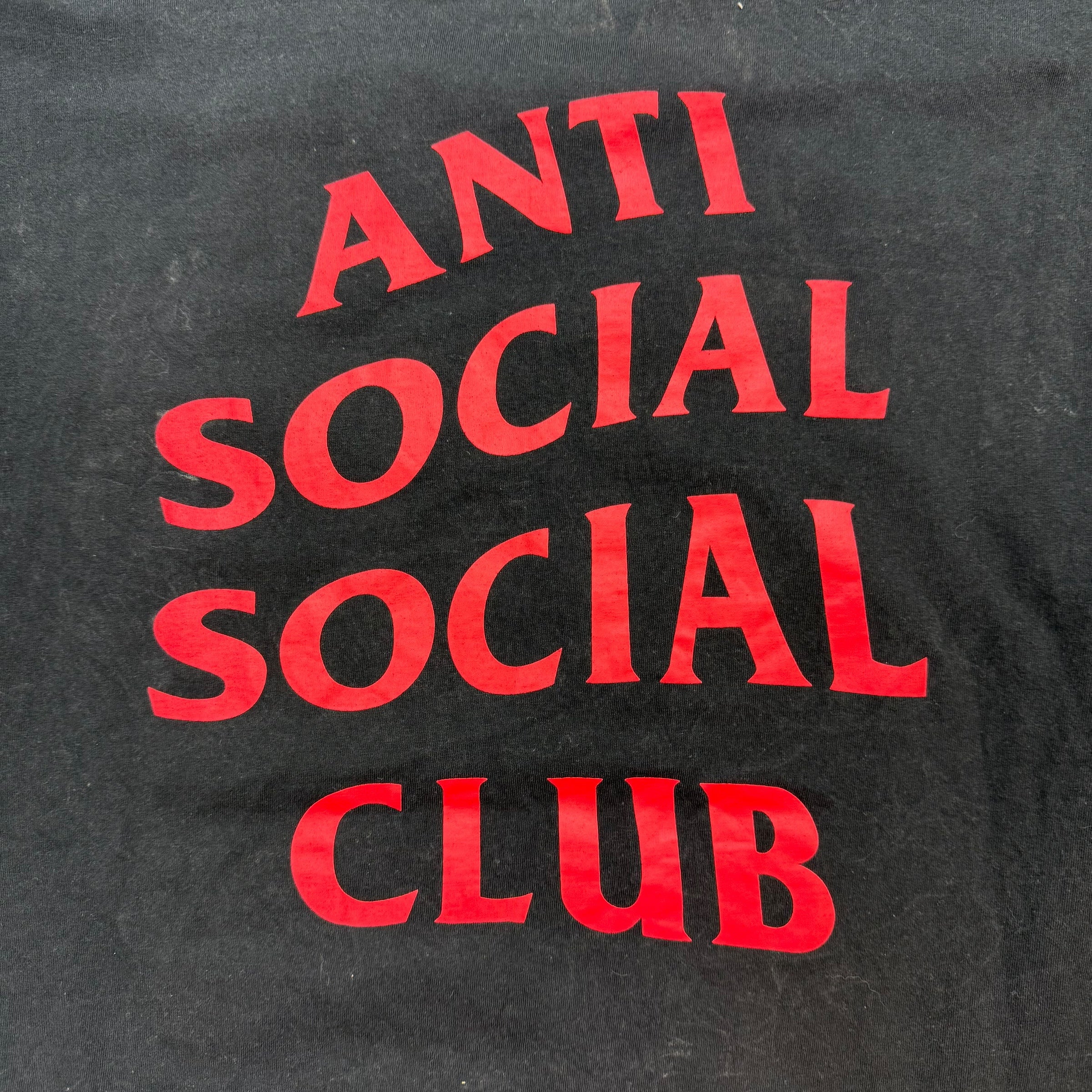 Anti Social Social Club China Flag Tee Blaxk