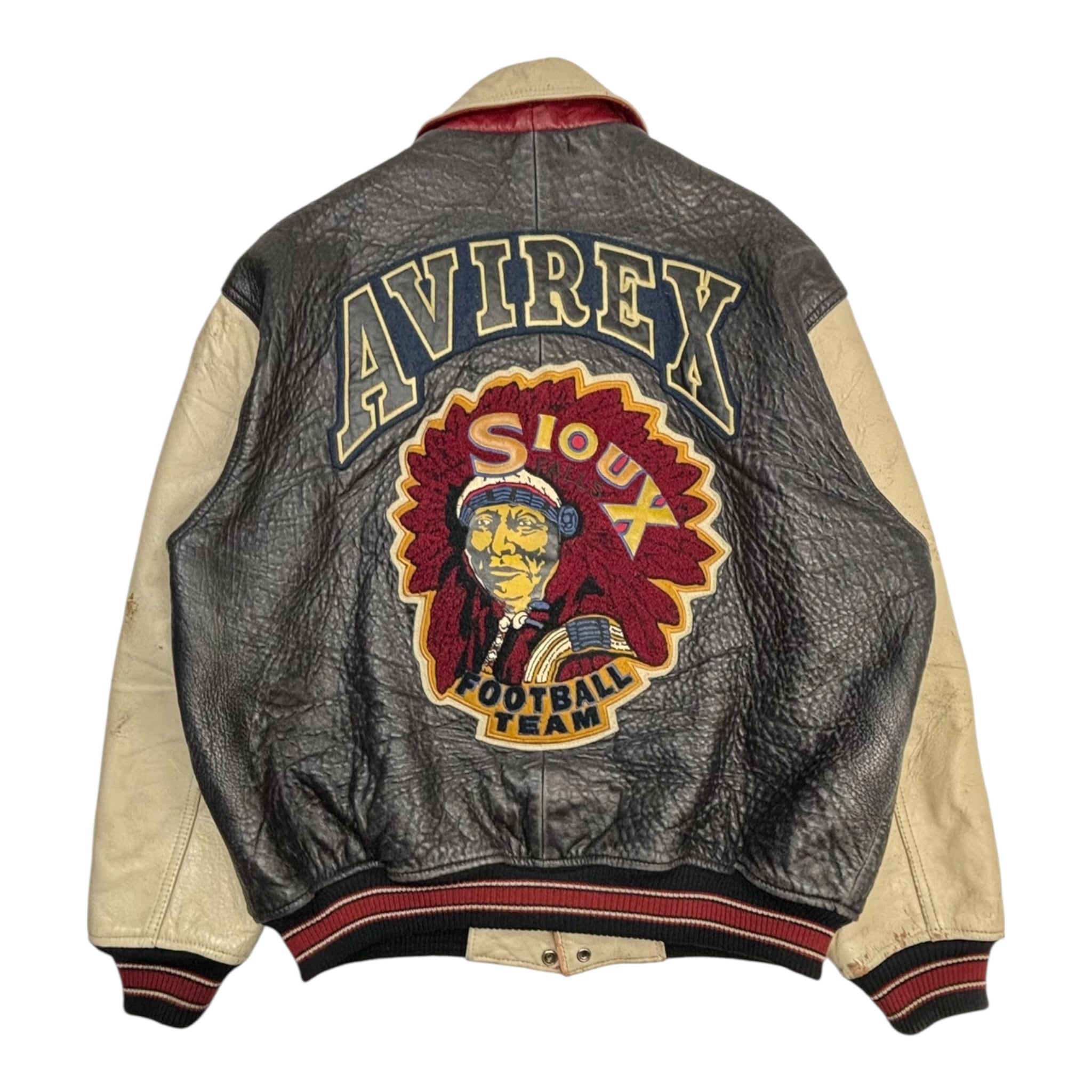 1957 Avirex Soux City Football Leather Jacket