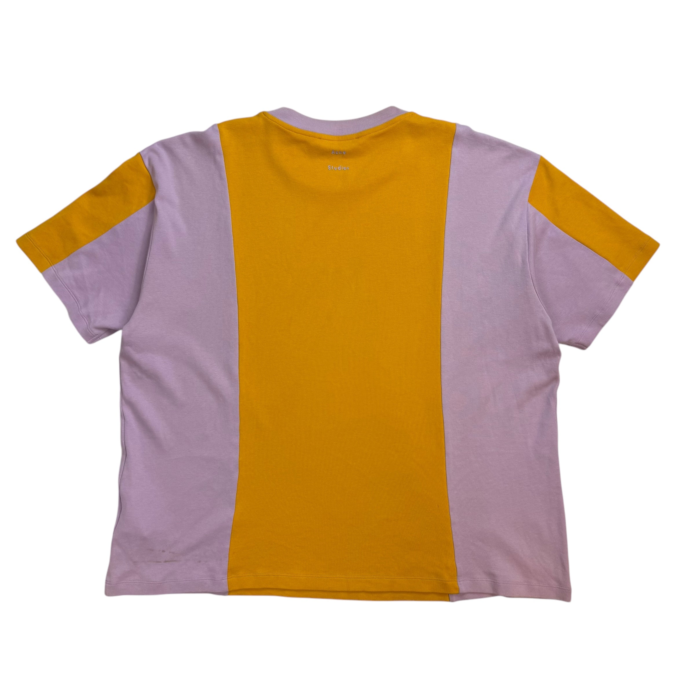 Acne Studios Eban Colour Block Tee Yellow/Purple