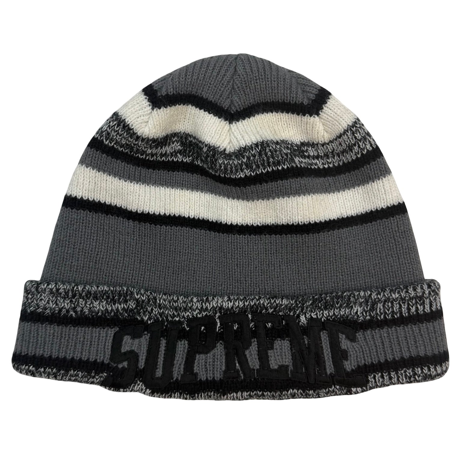 Supreme Heather Stripe Beanie Black