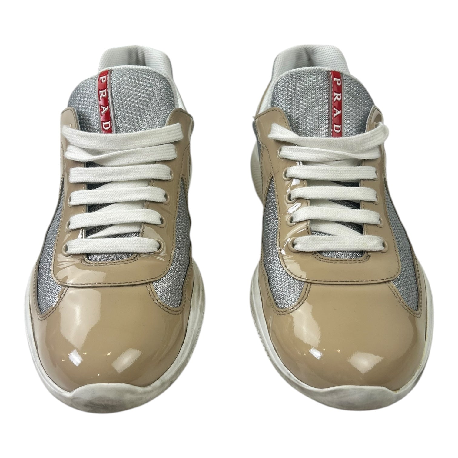 Prada America’s Cups Patent Leather Beige/White (Used)