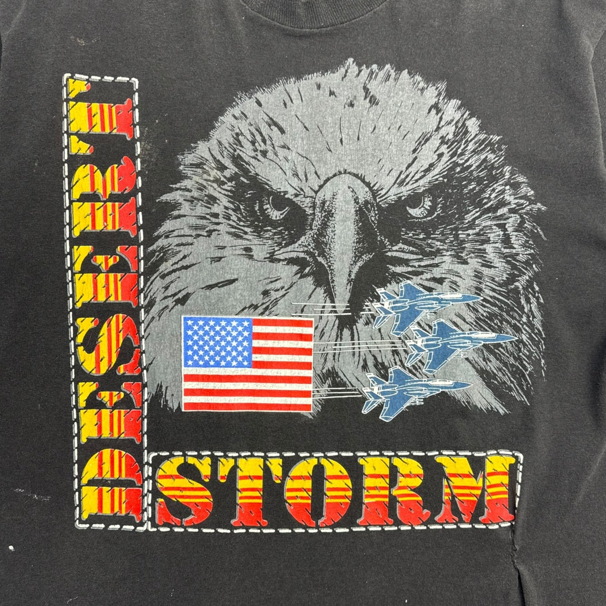 Vintage Desert Storm Eagle Tee Black