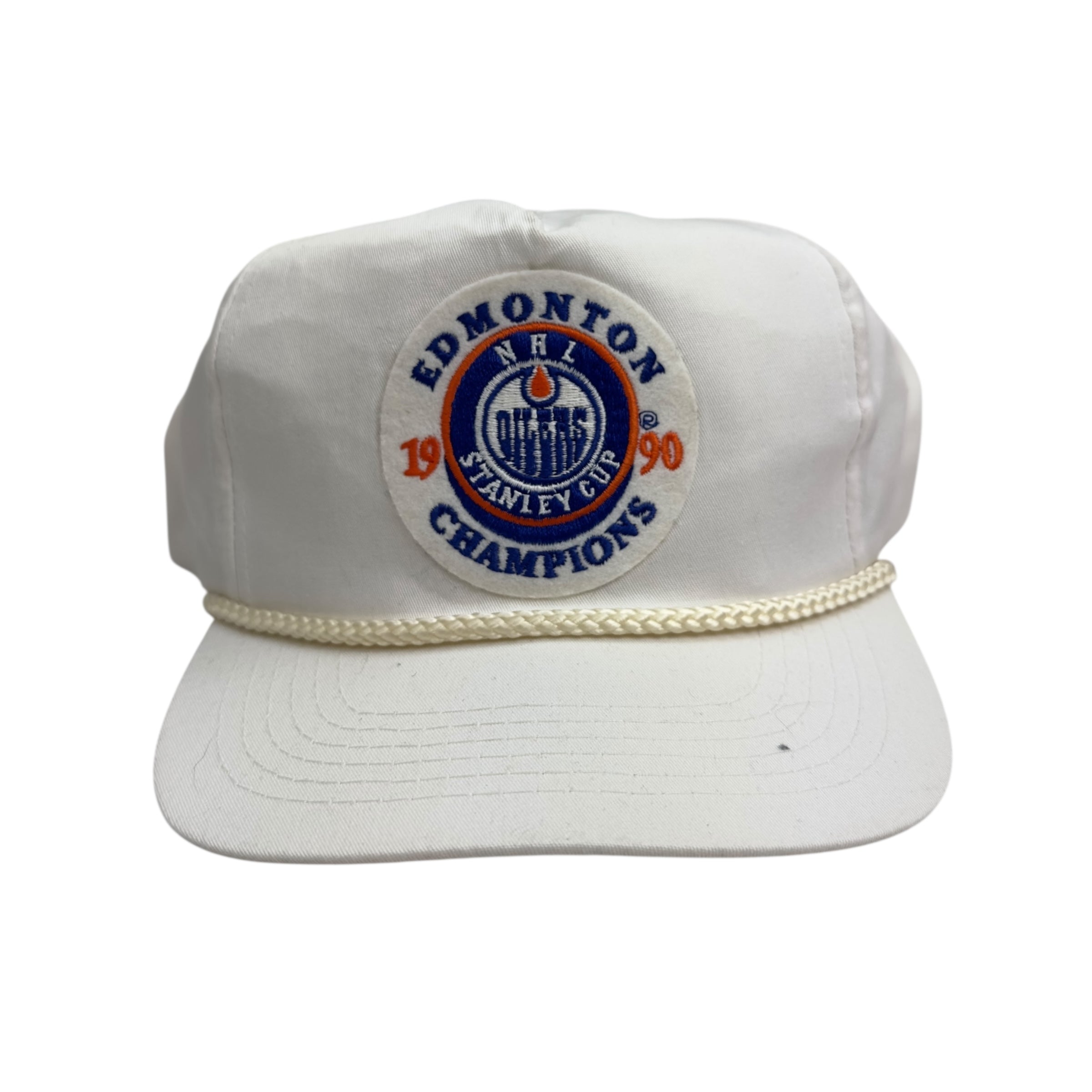 1990 Ted Fletcher Edmonton Oilers Champions Snap Back