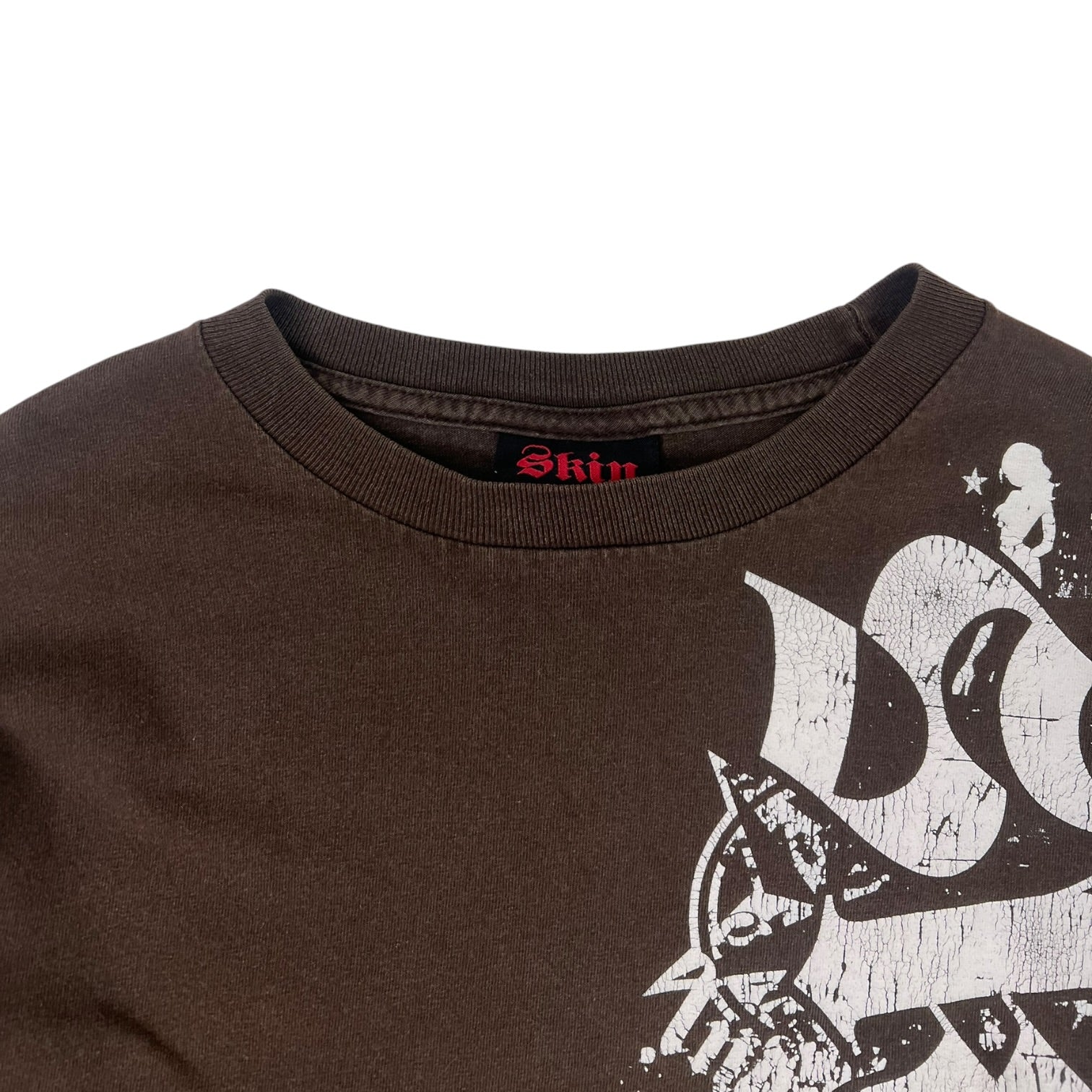 Y2K Vintage Skin Industries Long Sleeve T Shirt Brown