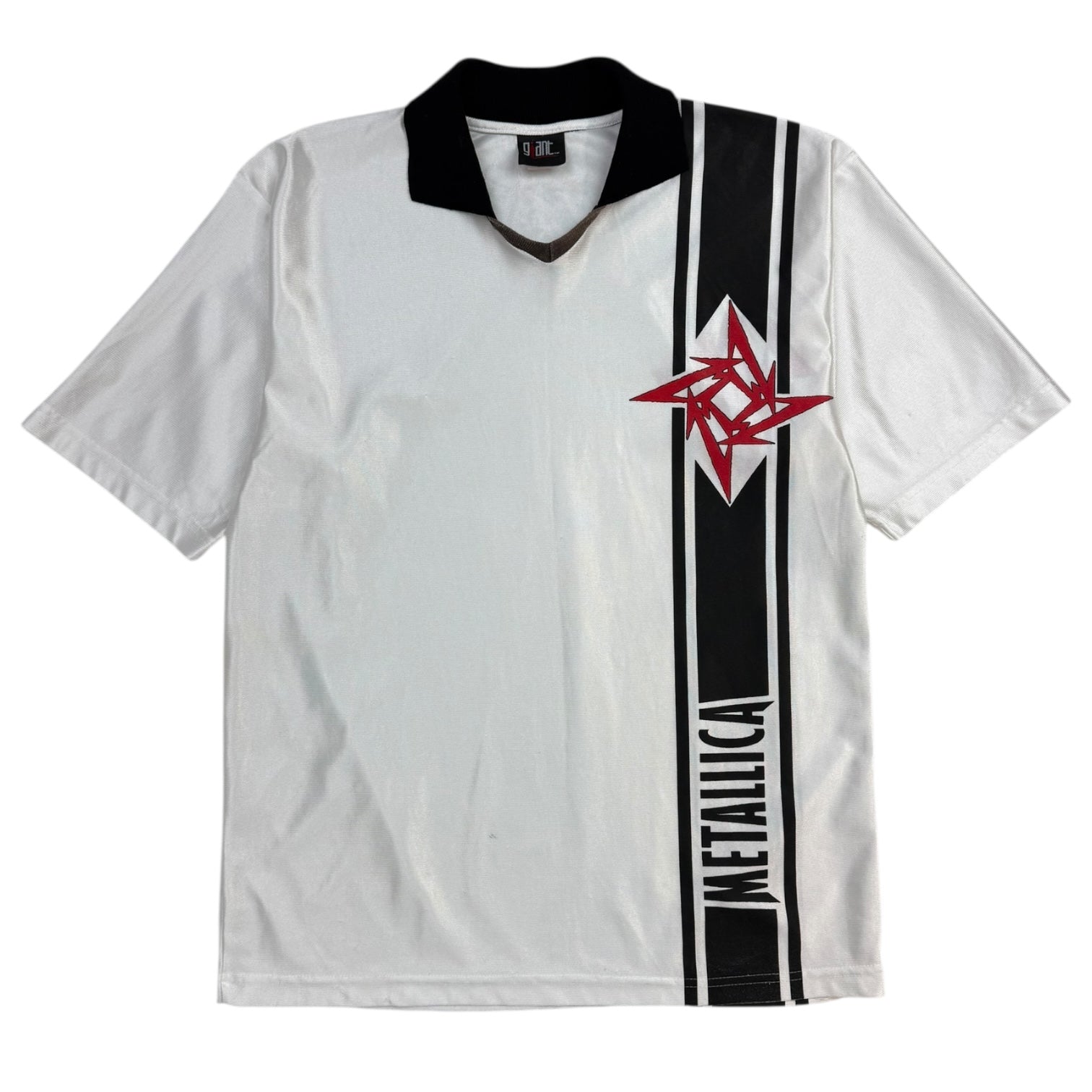 Vintage Metallica Soccer Jersey White