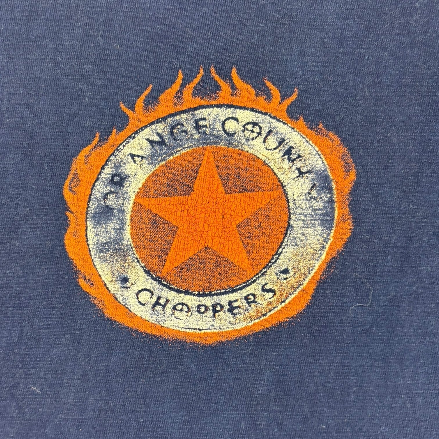 Vintage Orange County Choppers Americana Motorcycle T-Shirt Navy