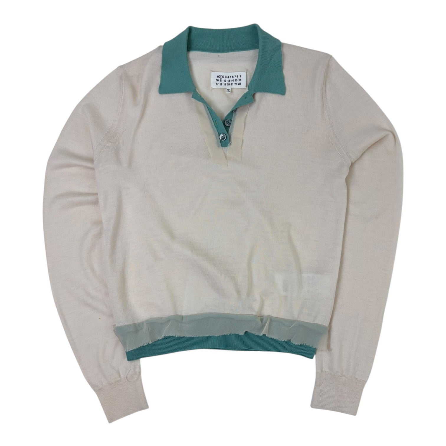 Maison Margiela Knit Polo White