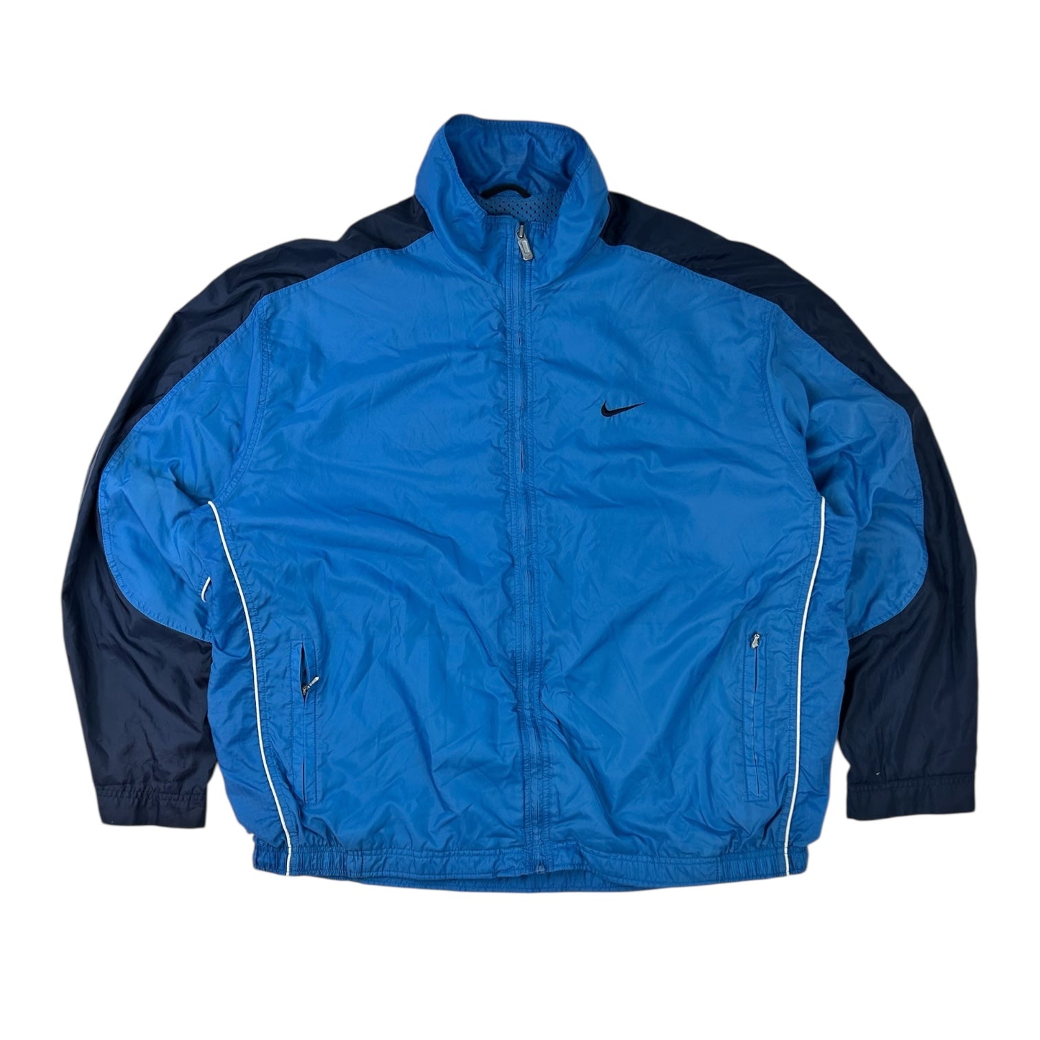 Vintage Nike Windbreaker Jacket Baby Blue/Navy