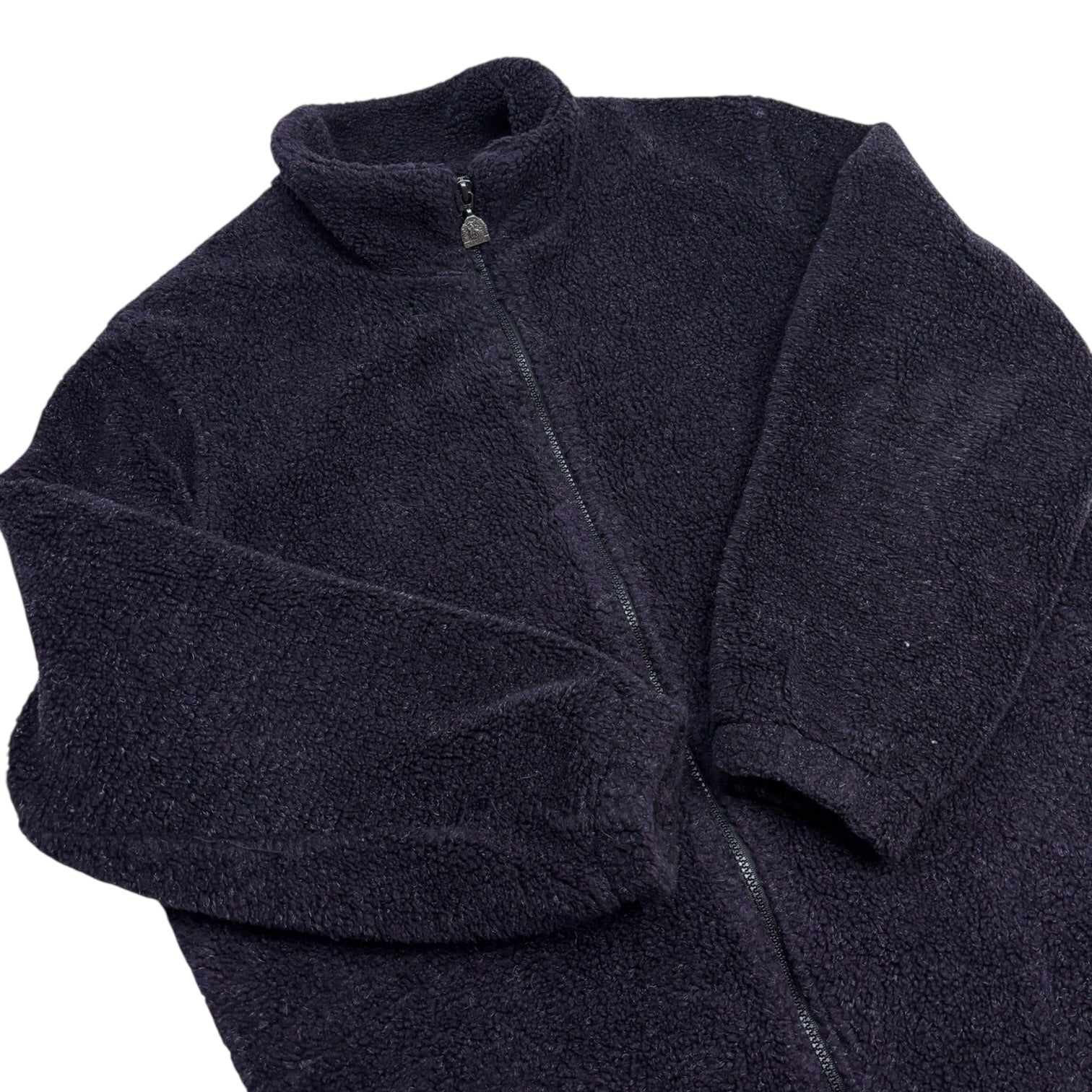 Vintage Fleece Zip Up Jacket Purple