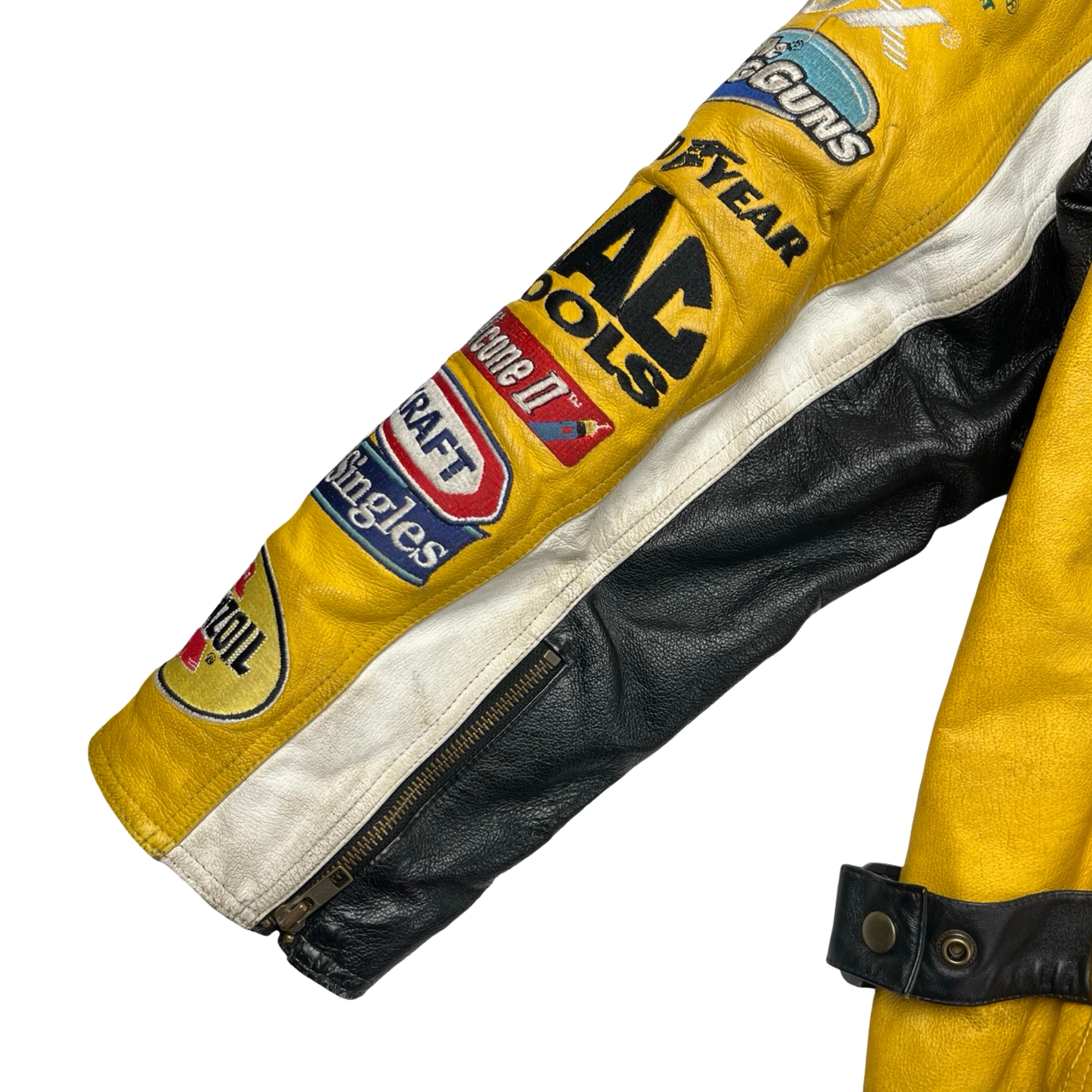 Vintage Chase Authentics Matt Kenseth Leather Dewalt NASCAR Jacket