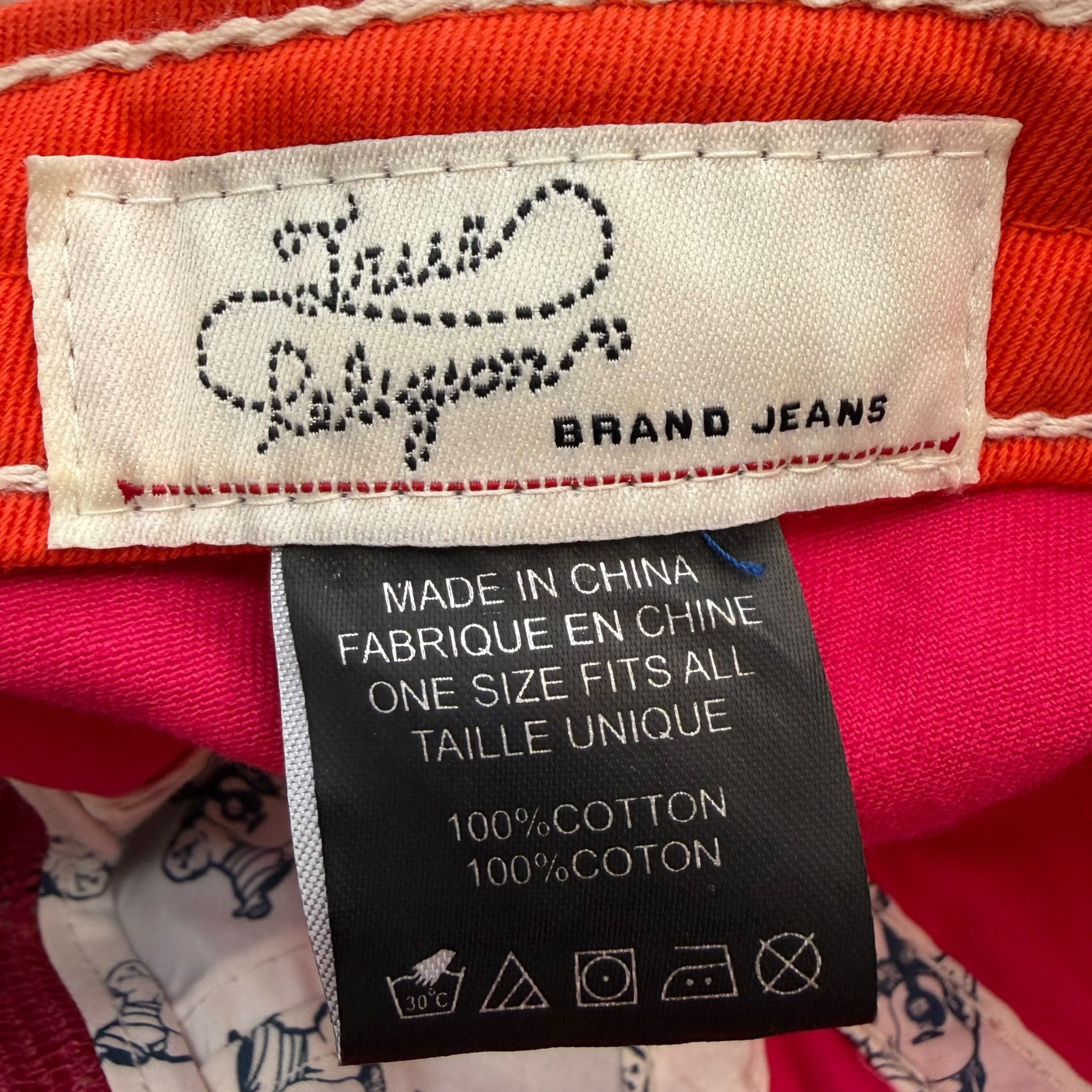 Vintage Y2K True Religion Denim Triple X Baseball Cap Pink