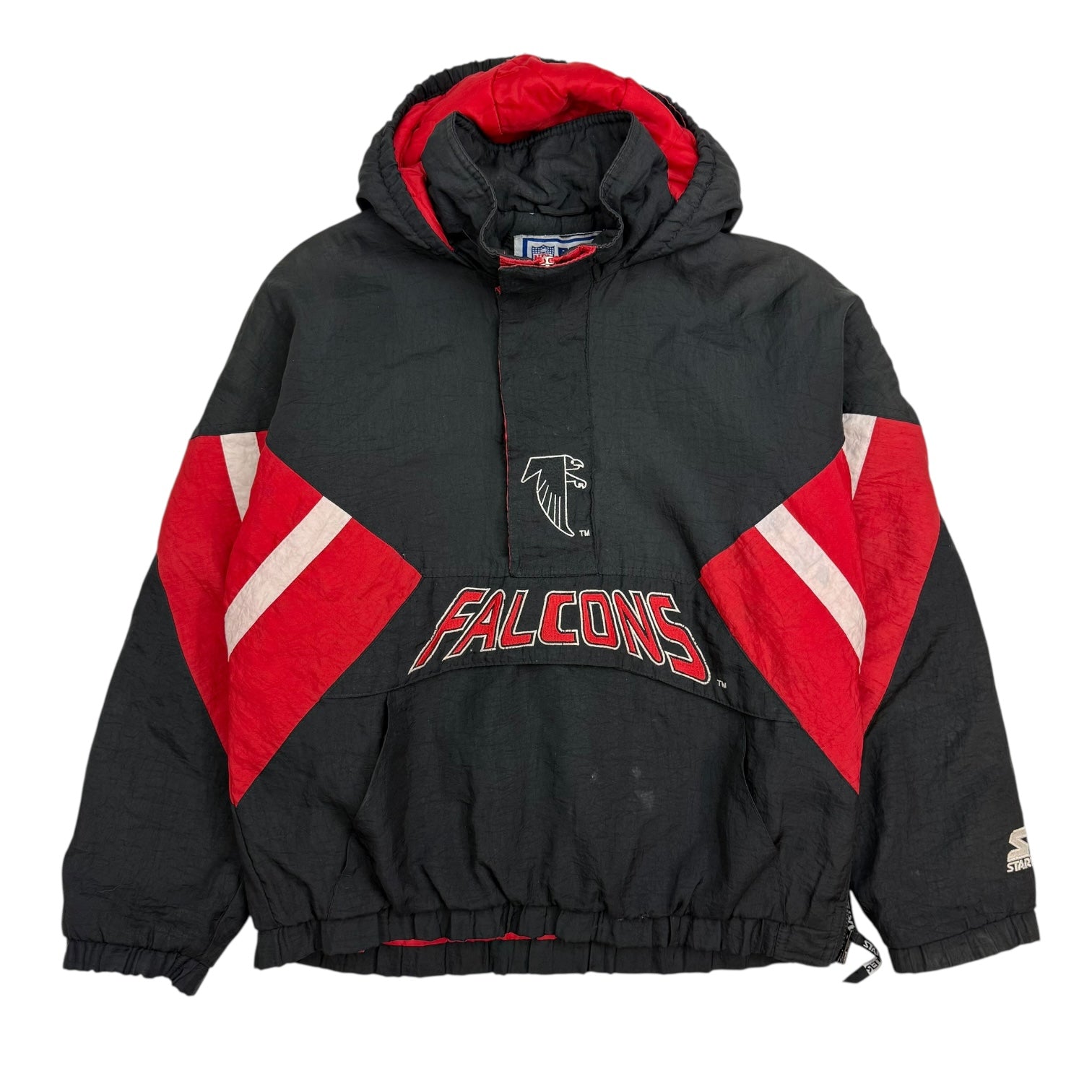 Vintage Youth Starter Atlanta Falcons Anorak Jacket Red