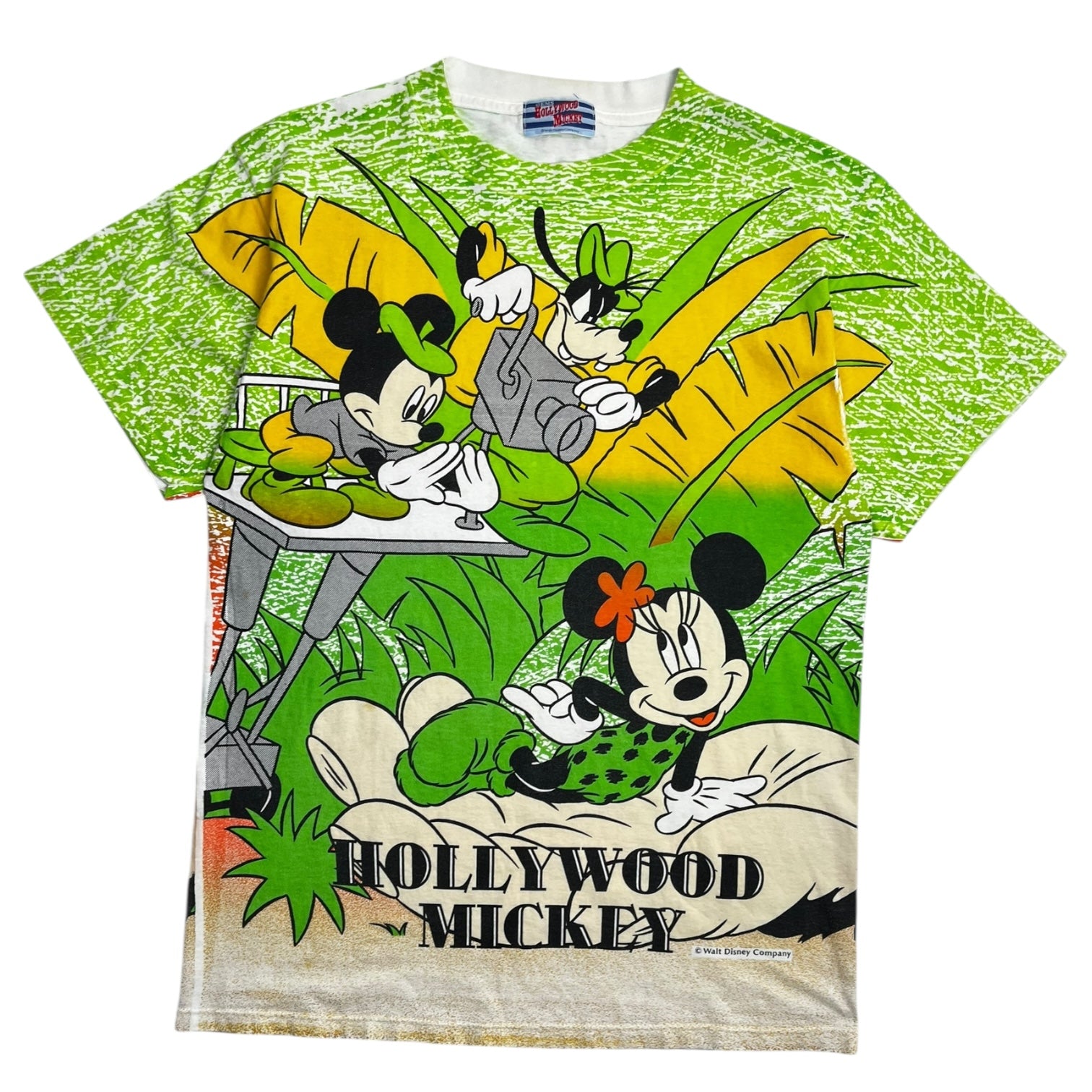 Vintage Hollywood Mickey Jungle Scene T-Shirt