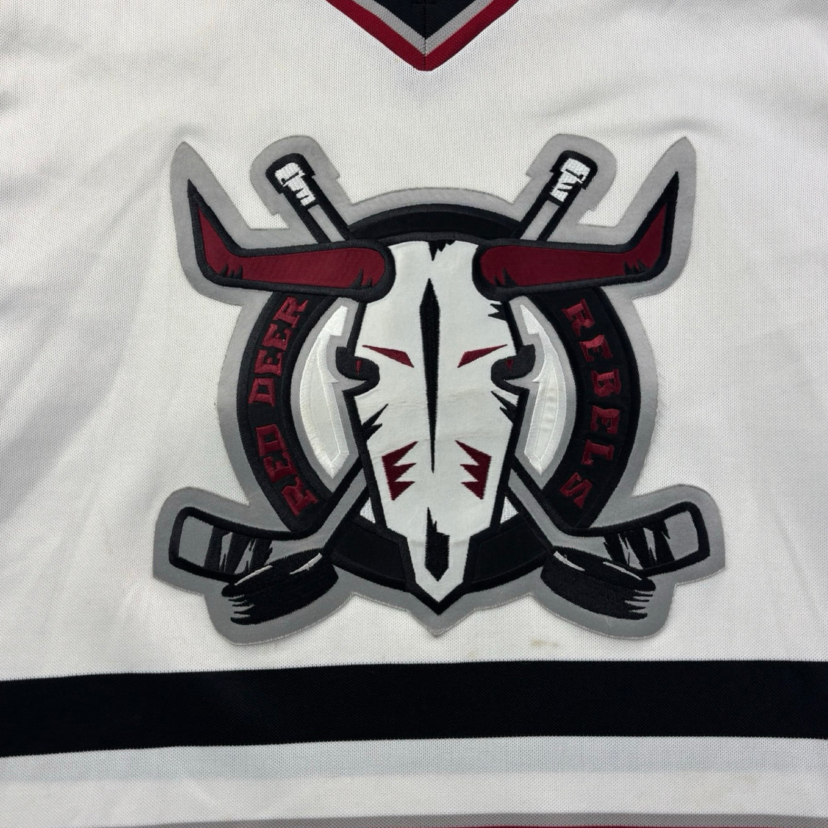 Vintage Nike Red Deer Rebels WHL Jersey White/Black