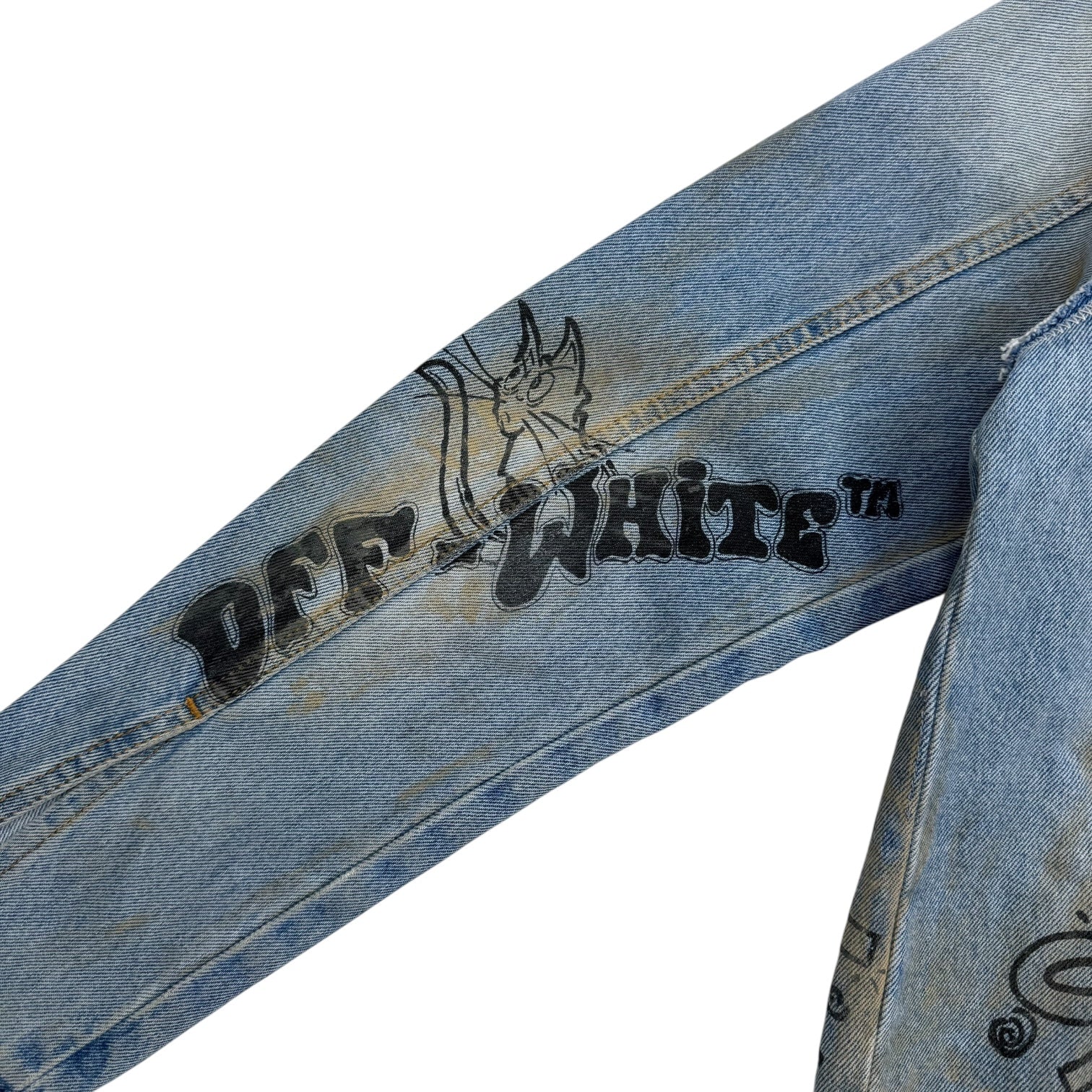 Off-White Wizard Deconstructed Jacket Extreme Bleach