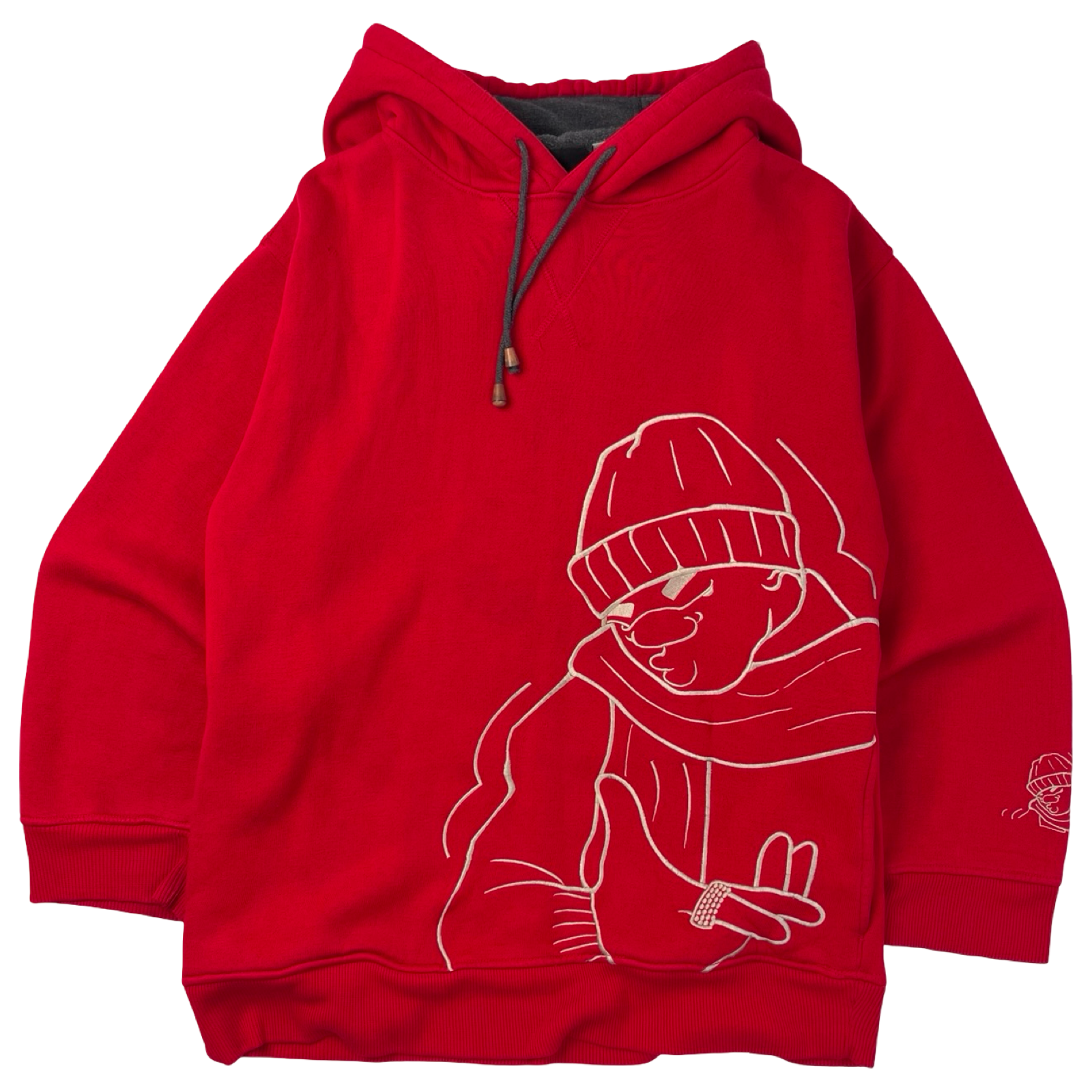 Vintage Y2K Southpole Embroidered Hoodie Red