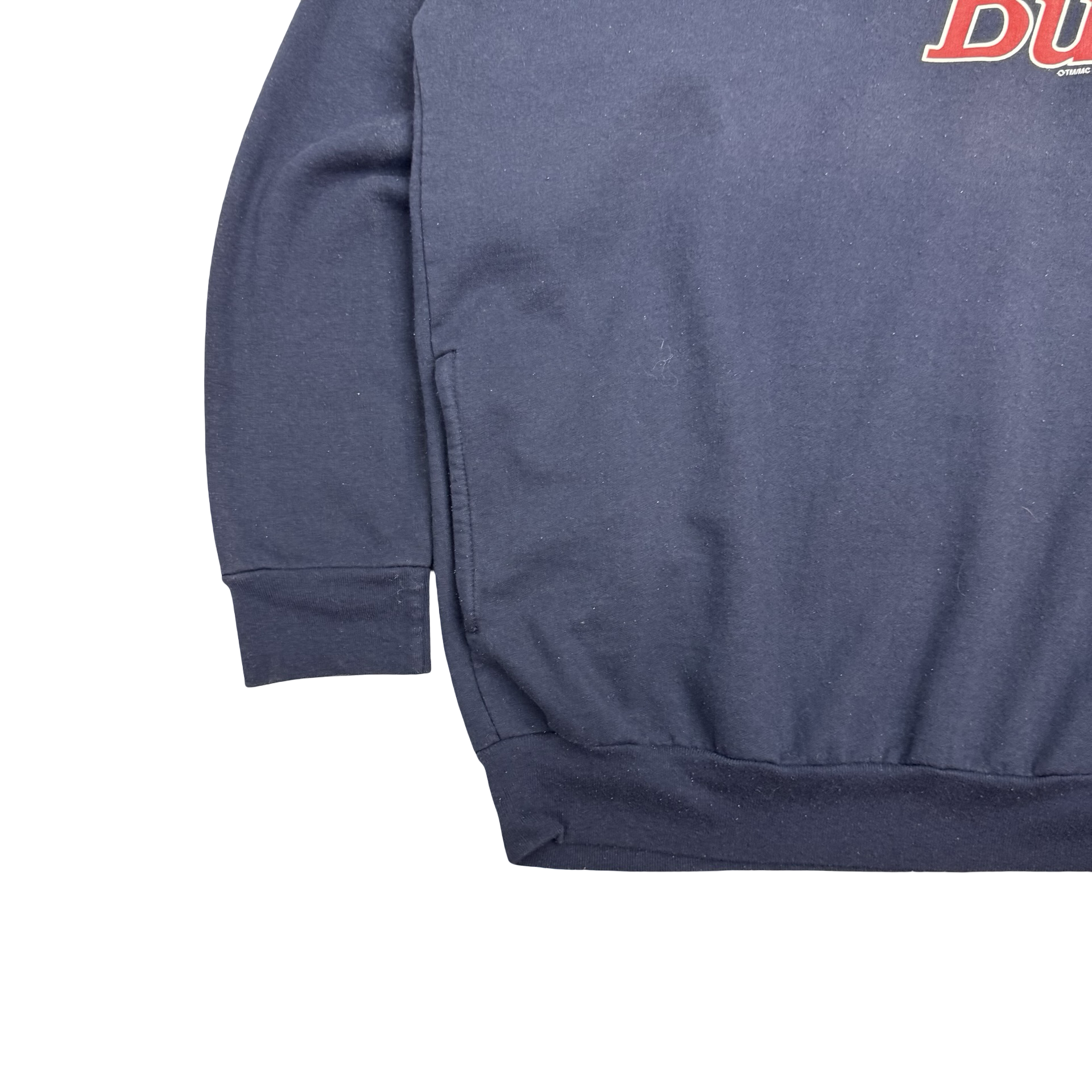 Vintage Budweiser ‘Bud’ Quarter Zip Sweater Navy Blue
