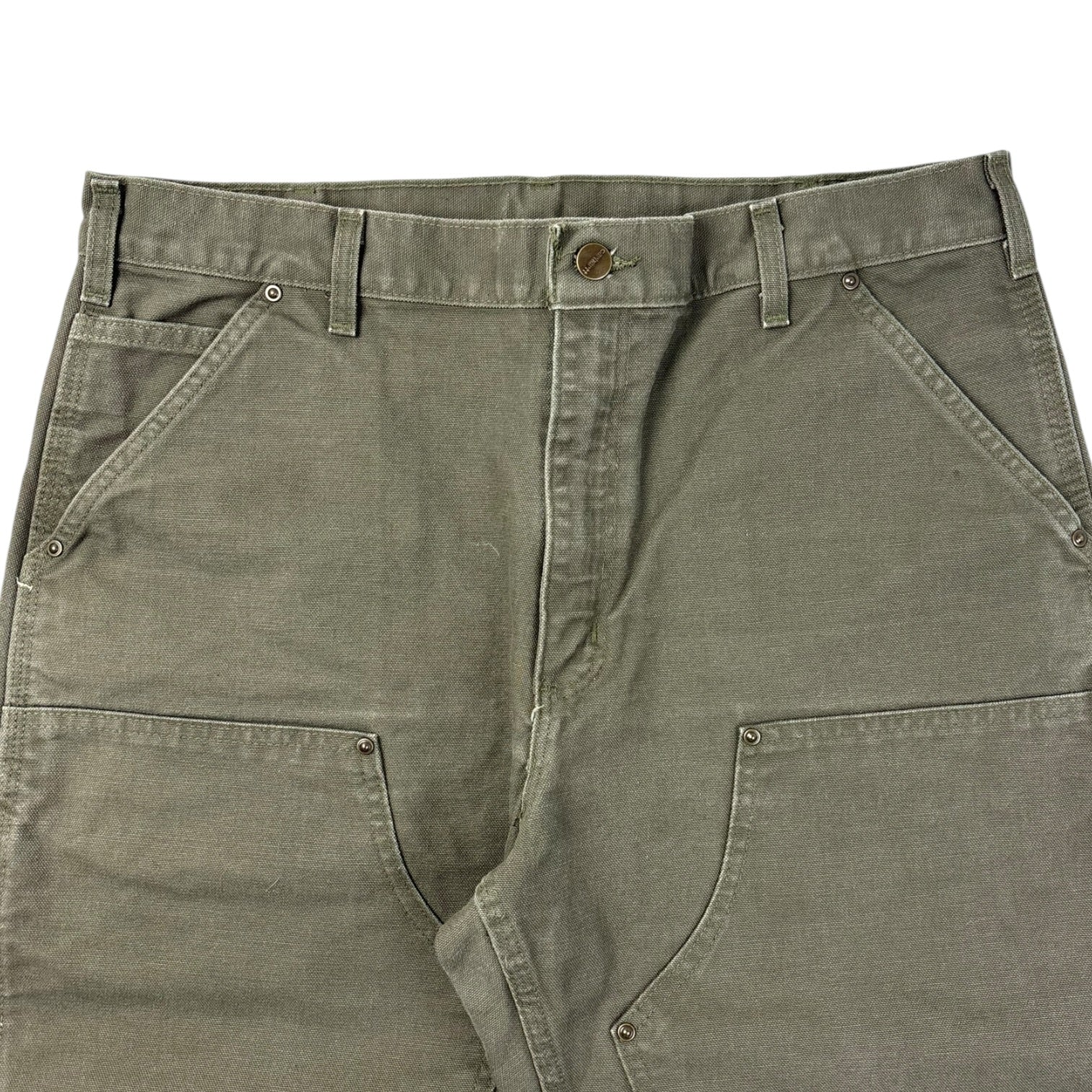 Carhartt Double Knee Work Pants Olive Green