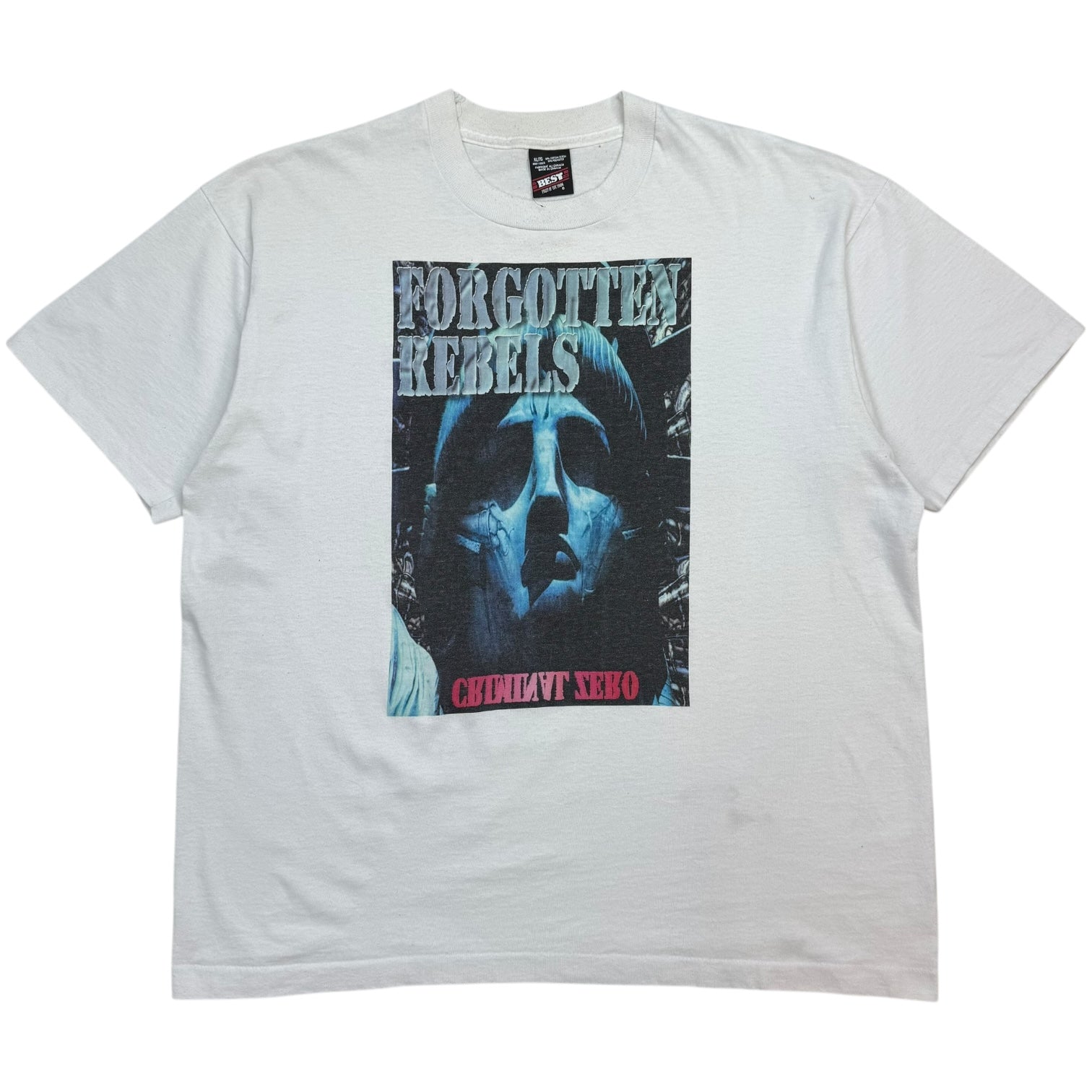Vintage Criminal Zero Forgotten Rebels Tee White