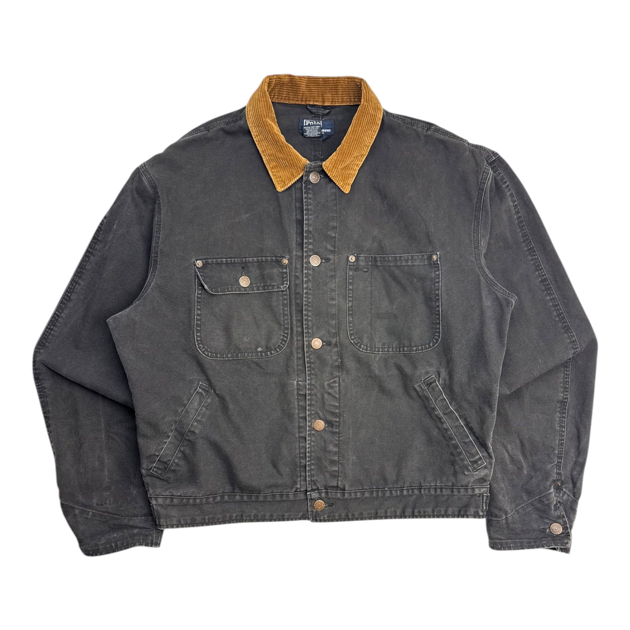 Vintage Polo Ralph Lauren Dungaree Denim Jacket Black
