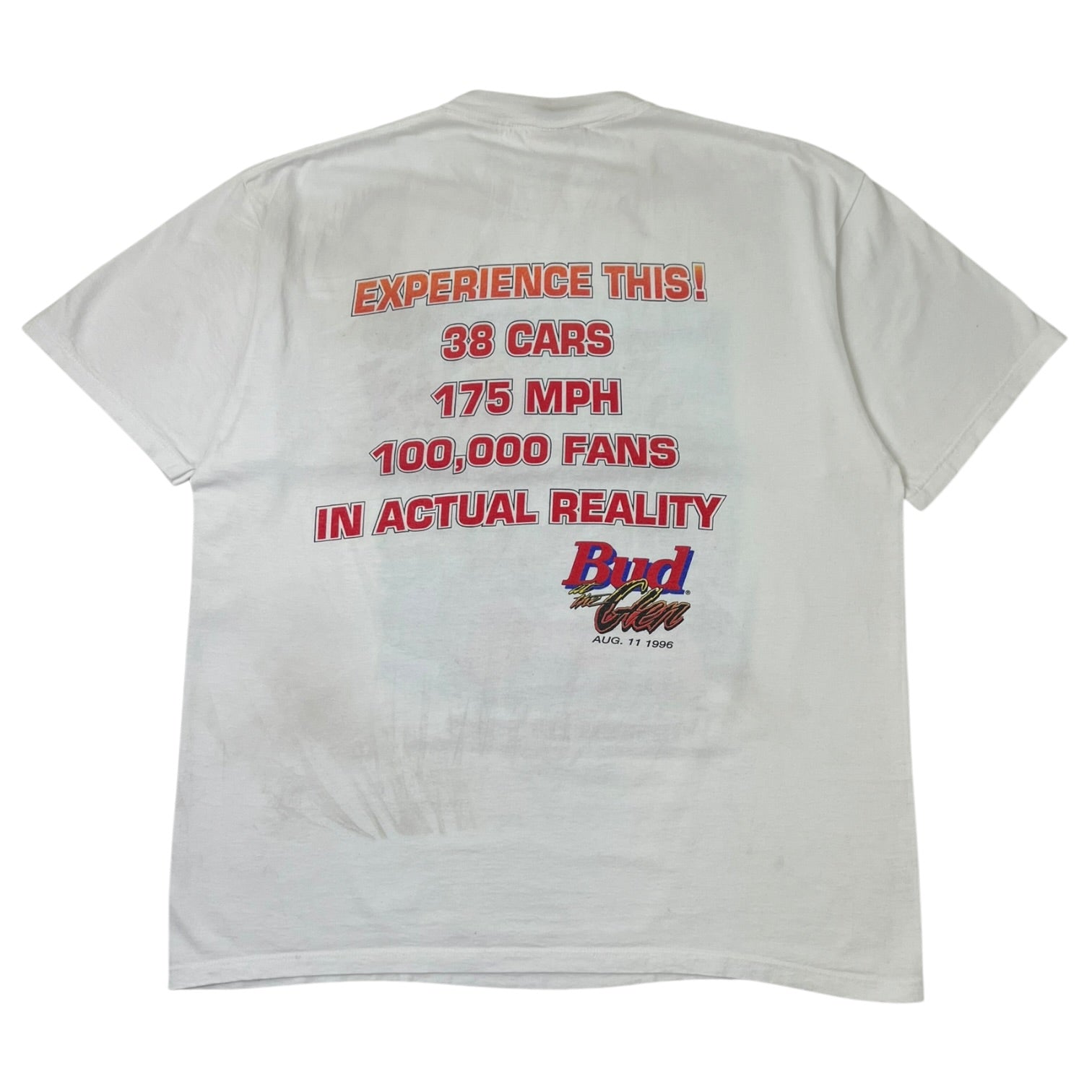 Vintage 1996 Bud at the Glen Winston Cup T-Shirt White