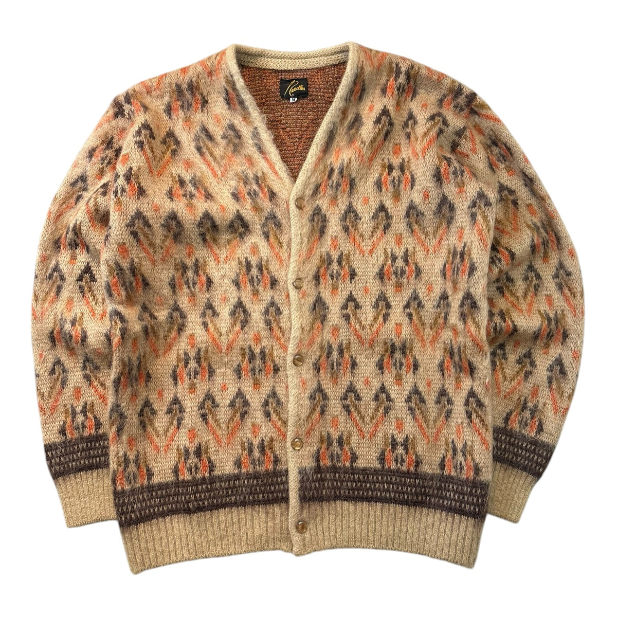 Needles Triangle Mohair Cardigan Beige