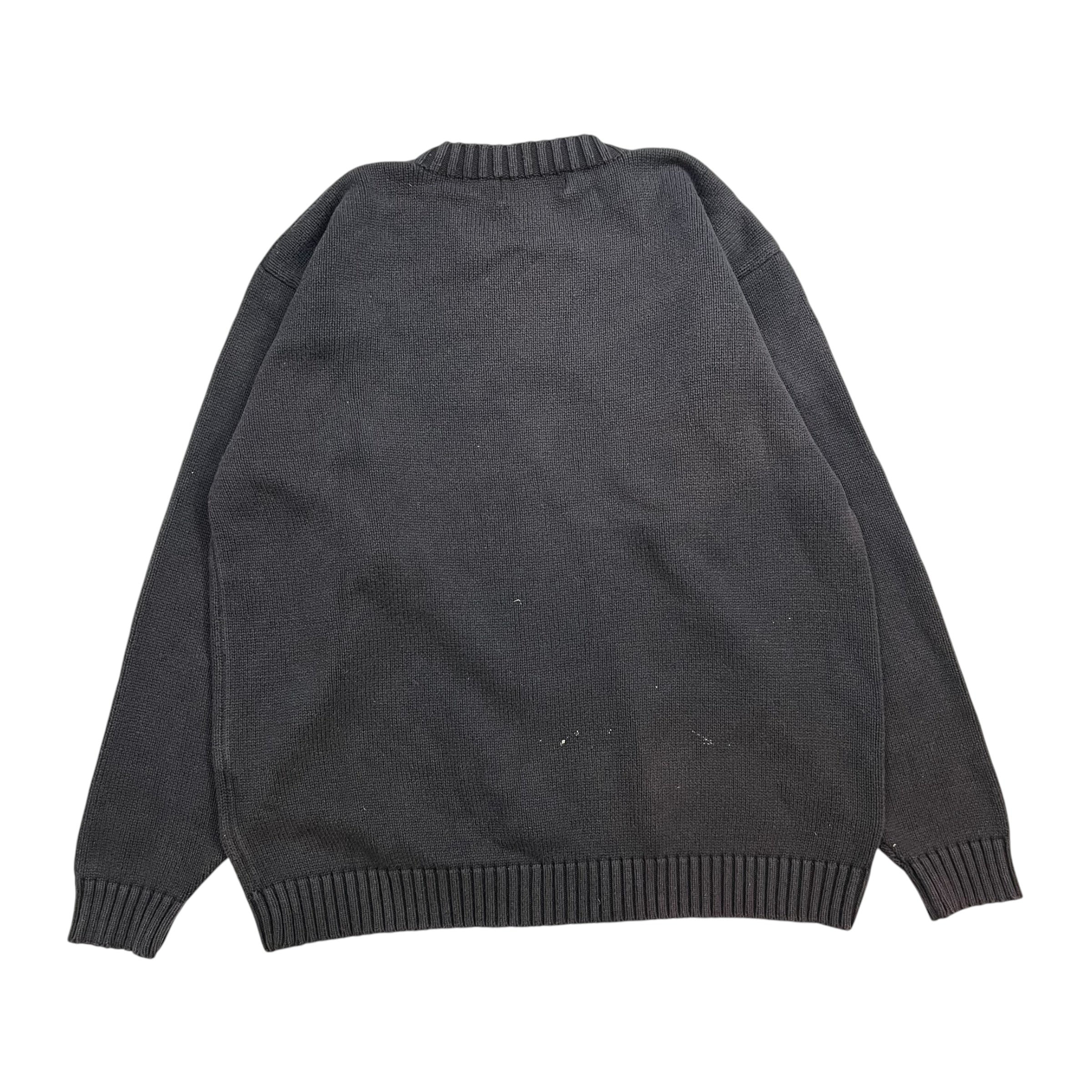 Vintage YSL Knit Sweater Faded Black