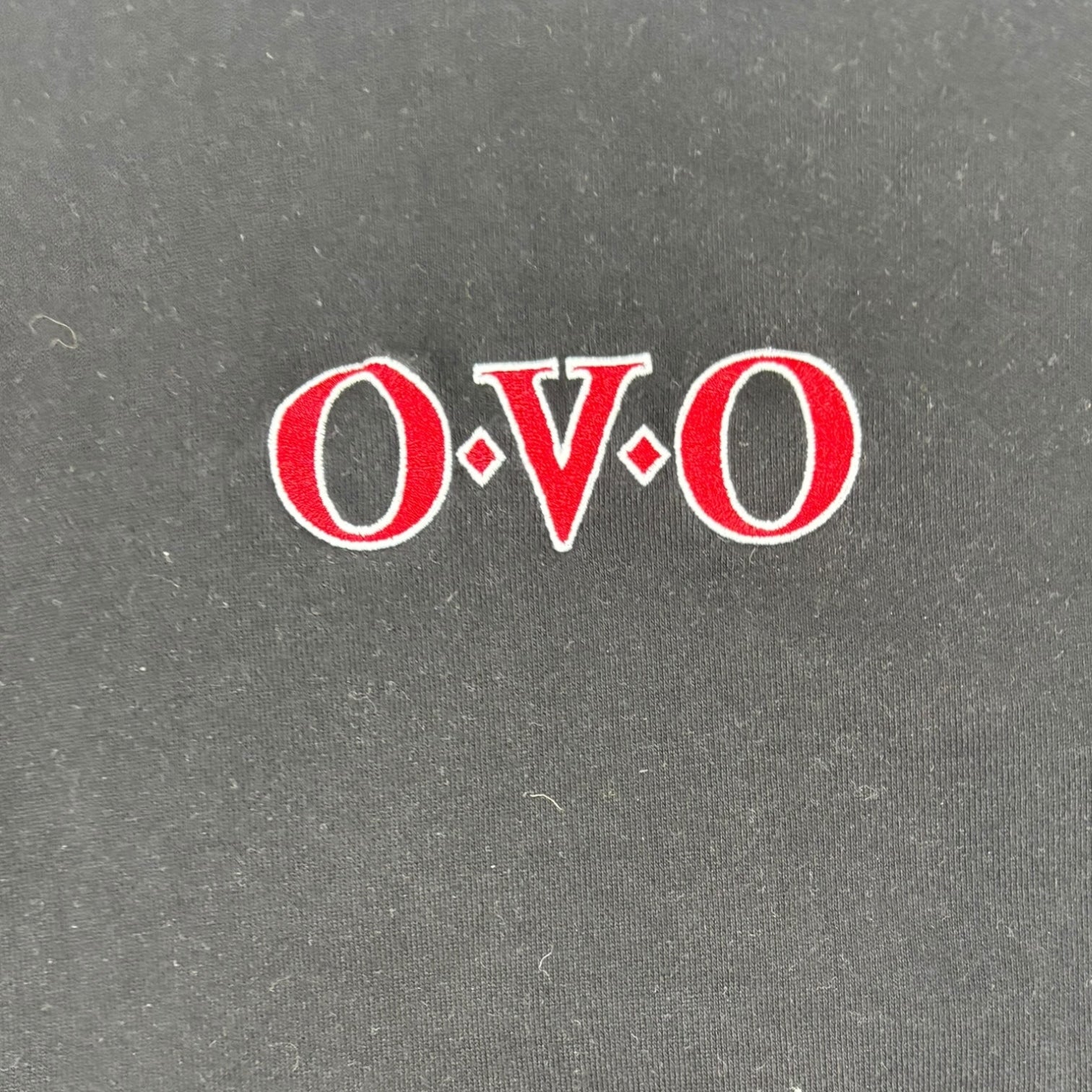 OVO Spell-out Logo Crewneck Black