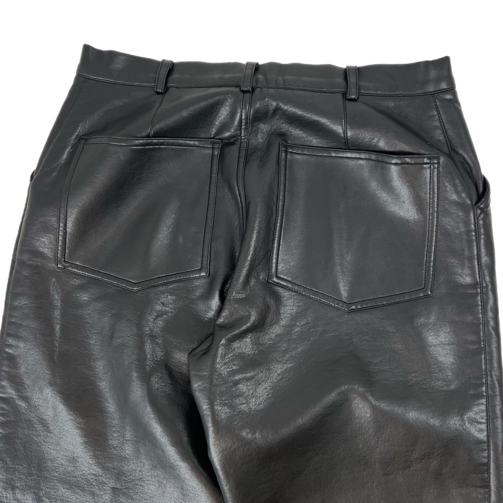 Vintage Emporio Armani Leather Pant Black