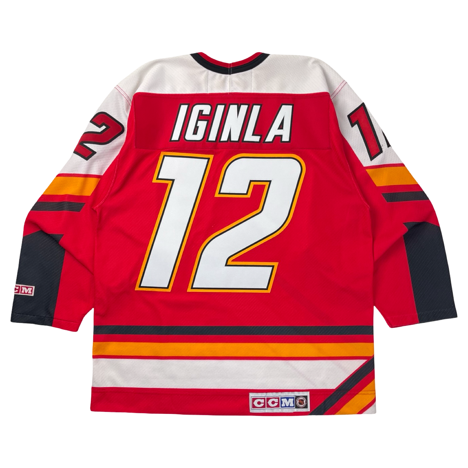 Vintage CCM Calgary Flames Jarome Iginla NHL Home Jersey