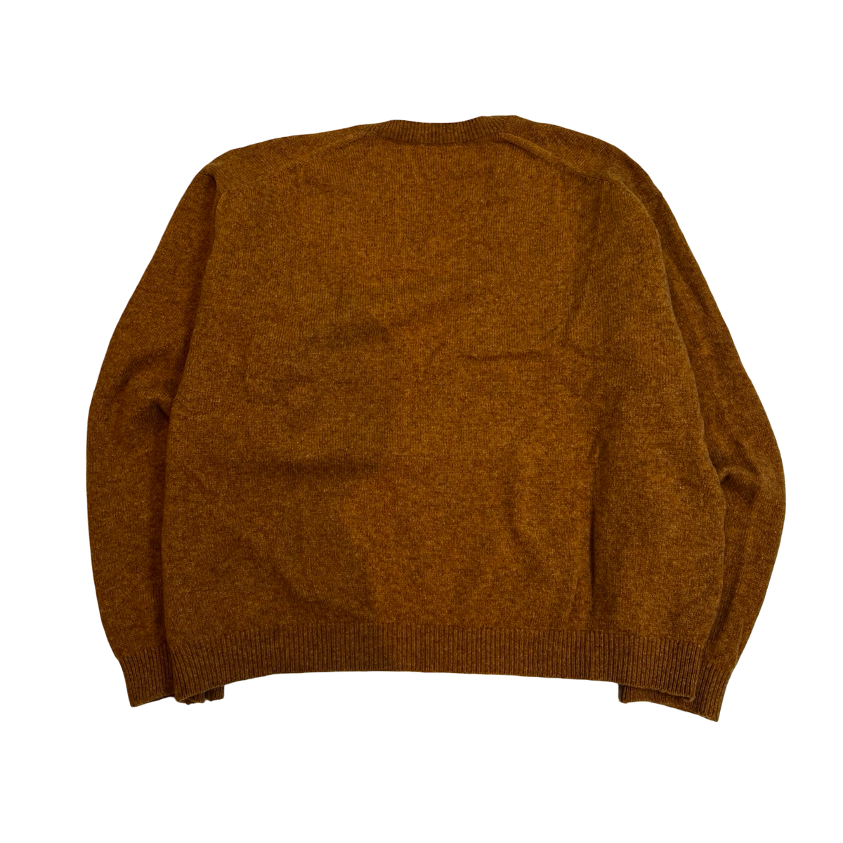 Kapital Deep V-neck Knit Wool Blend Sweater Brown