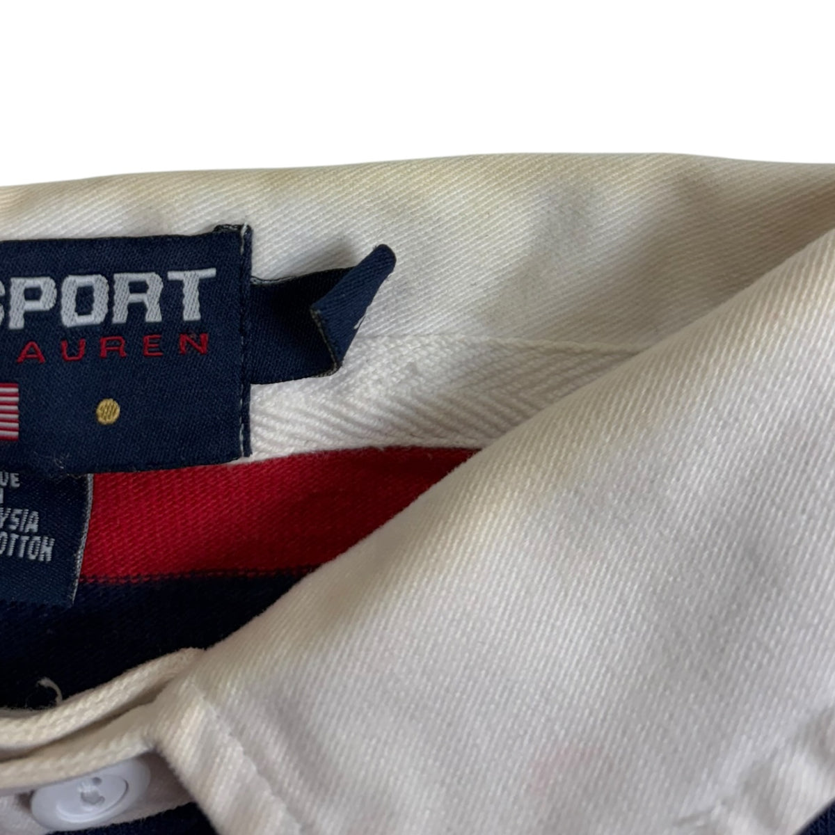 Vintage 90’s Polo Ralph Lauren “Polo Sport” Rugby Long-Sleeve Red/Navy