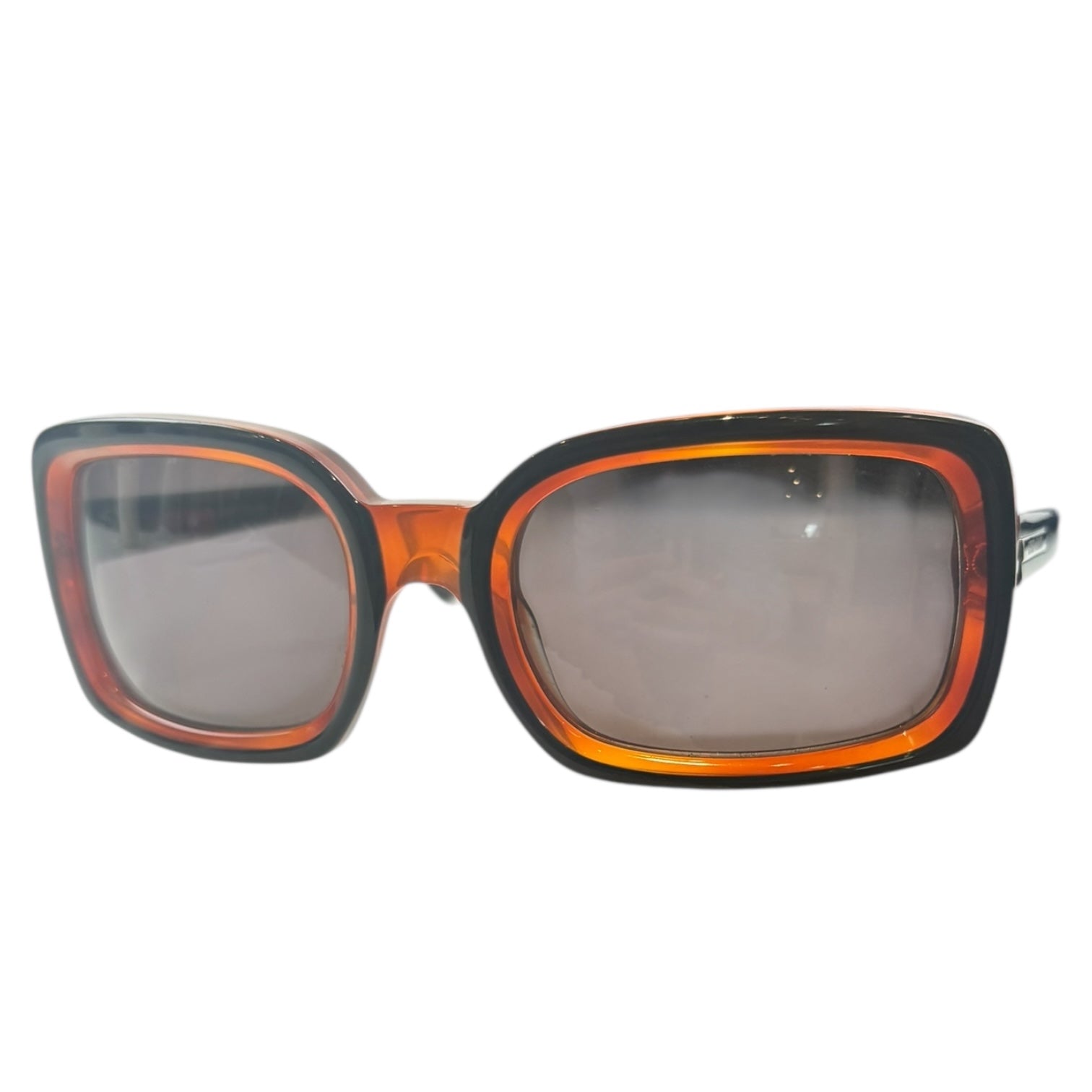 Giorgio Armani Two-Tone Sunglasses Amber/Black