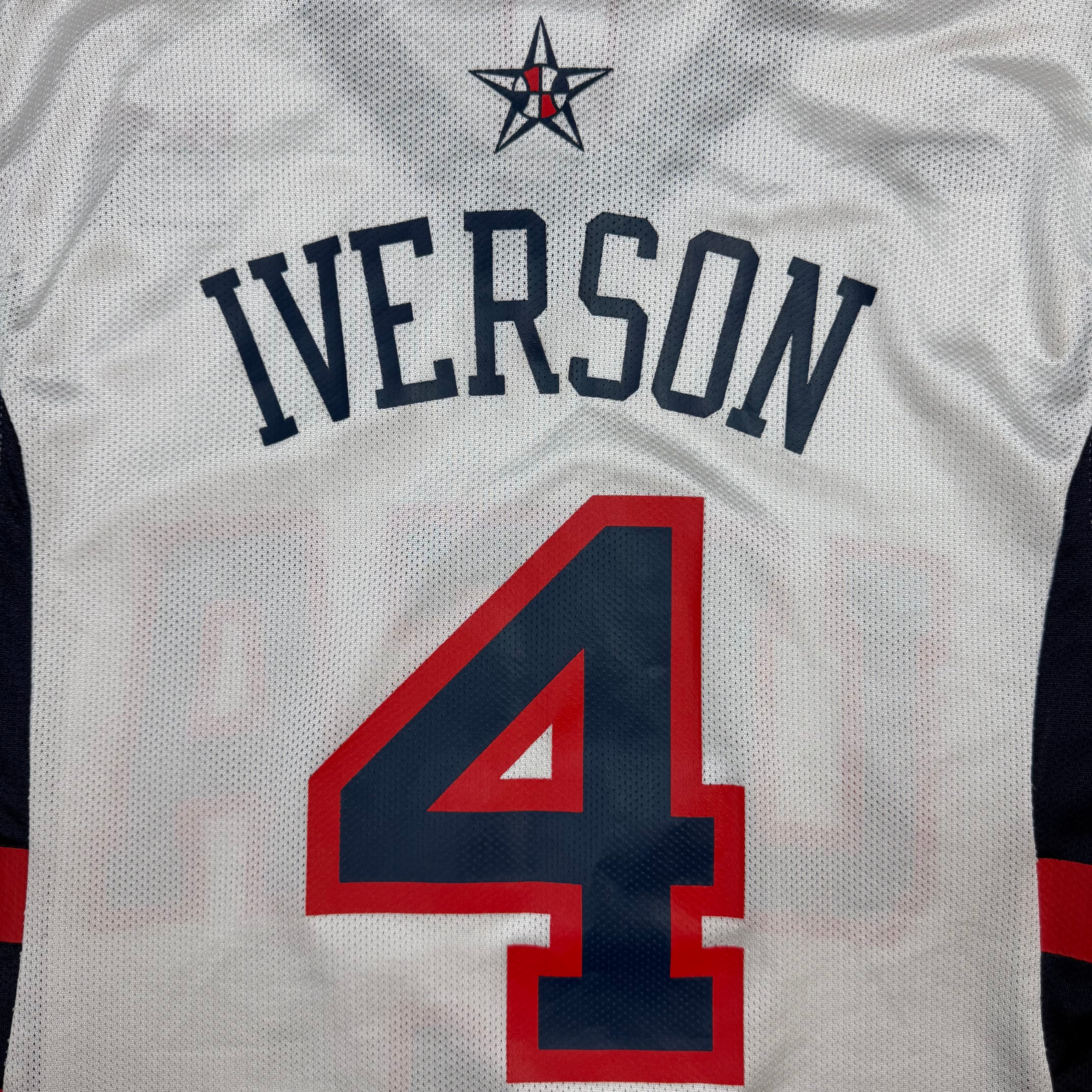 Vintage Allen Iverson Reebok Team USA Jersey White