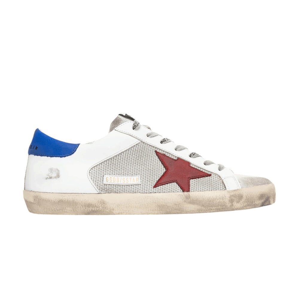 Golden Goose Super Star Sneaker White/Red/Blue (Used)