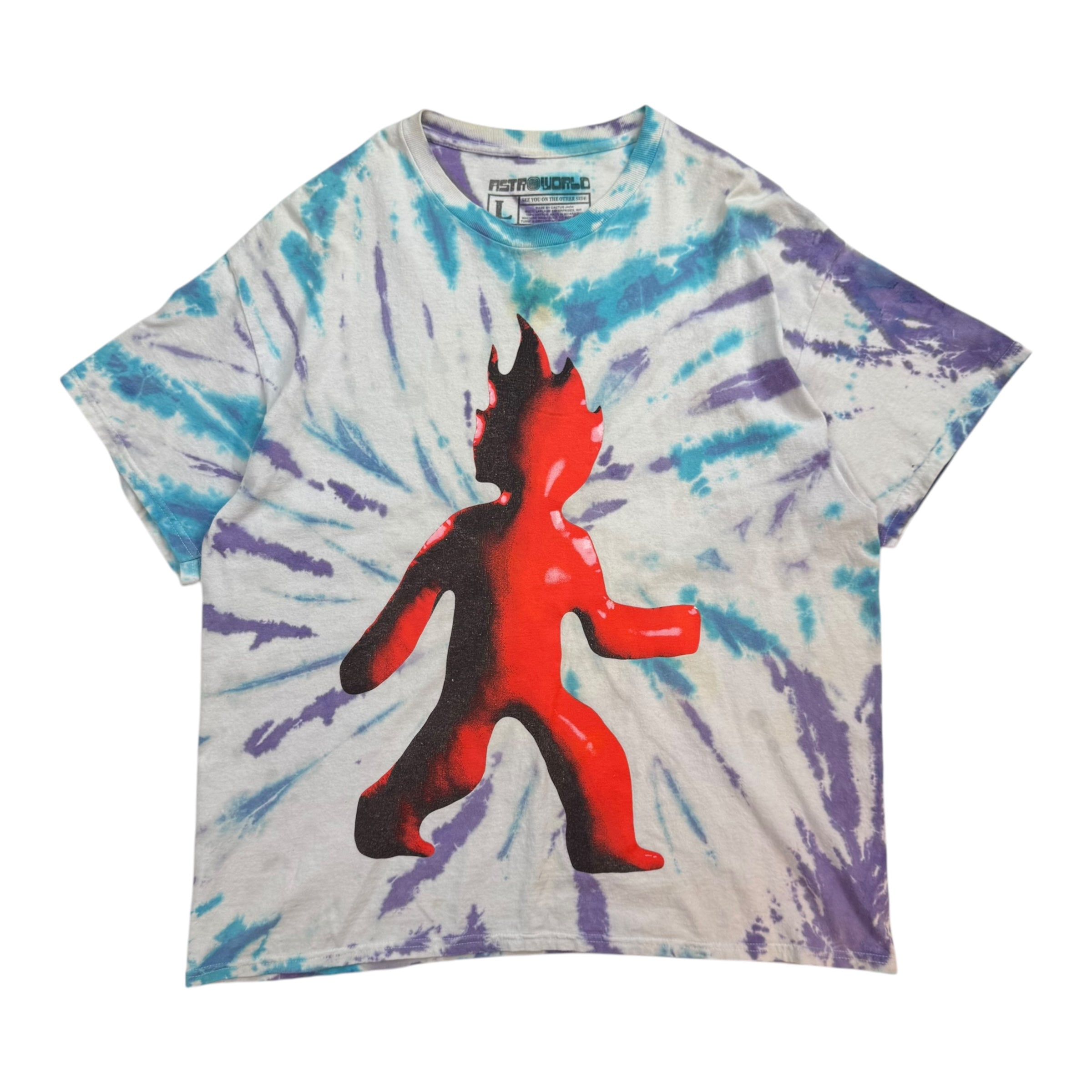 Travis Scott Flame Tee Tie Dye