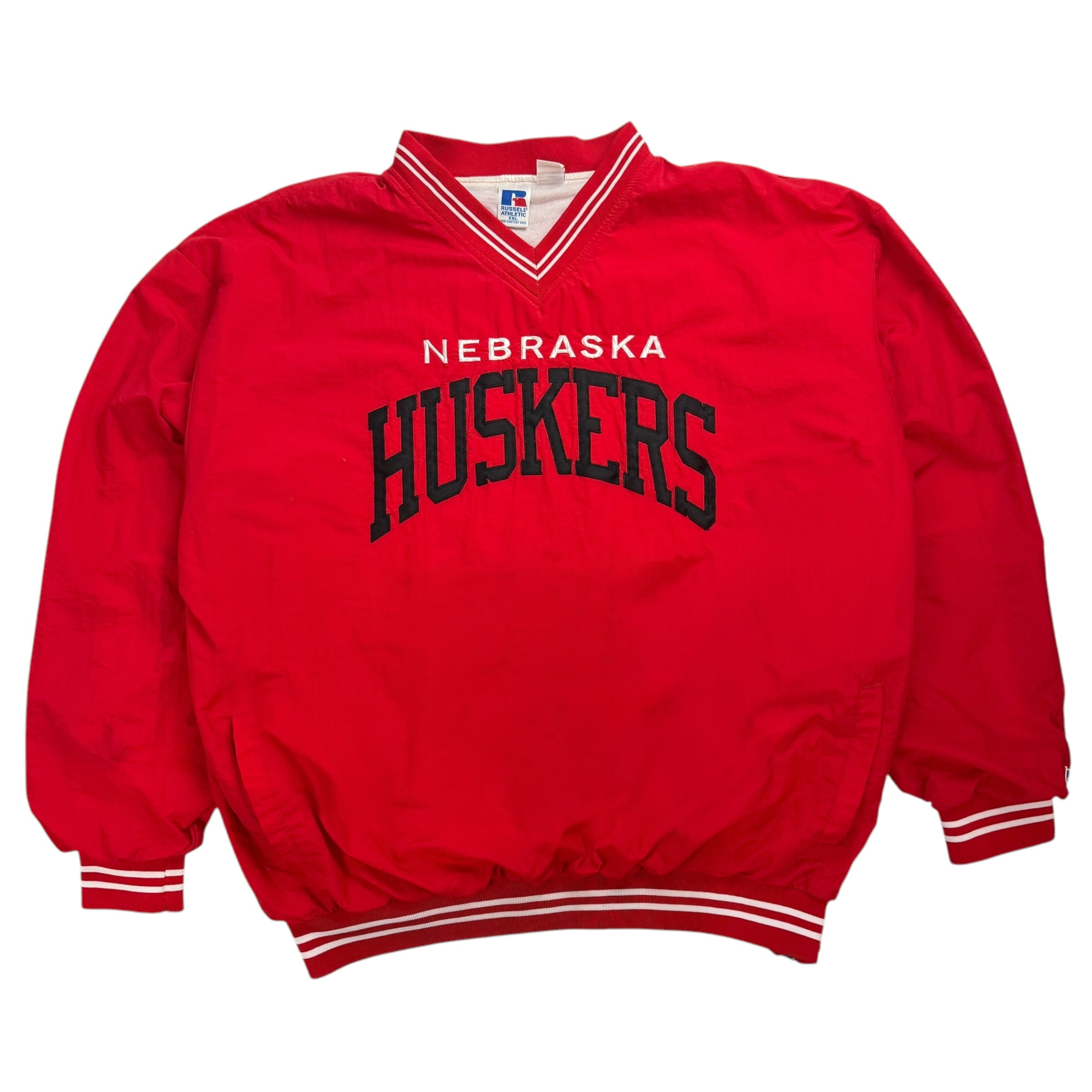 Vintage Russell Athletics Nebraska Huskers Windbreaker Red