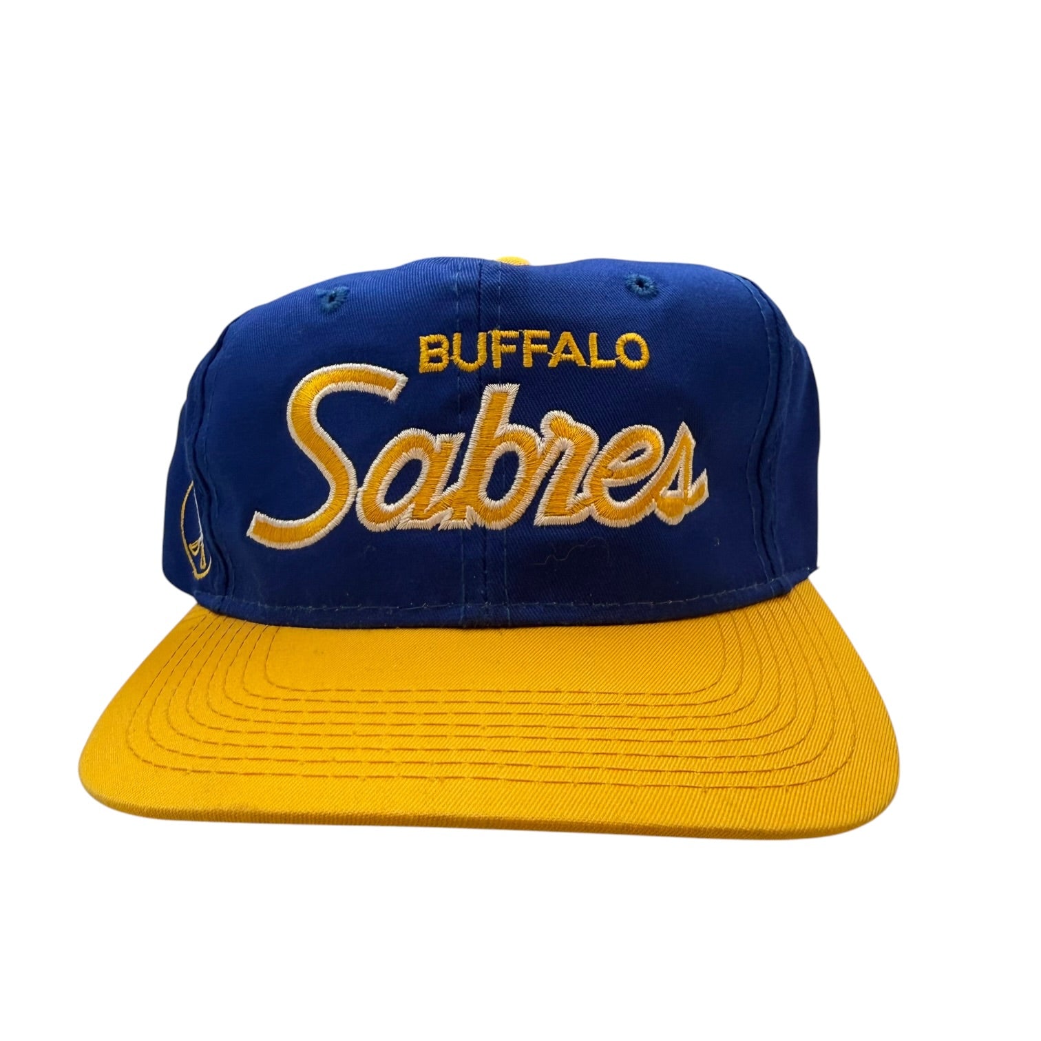 Vintage Buffalo Sabres Script Hat Blue/Yellow