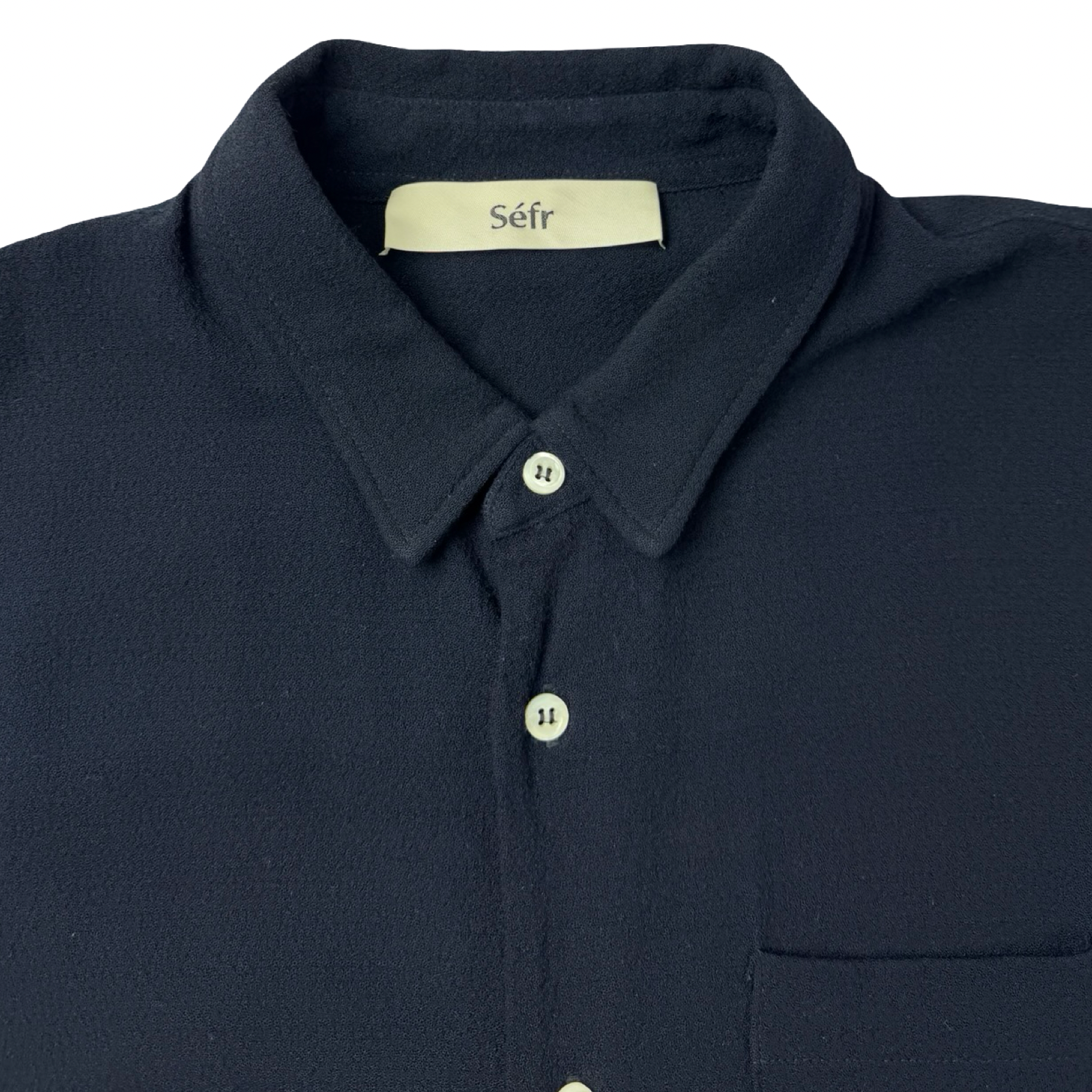 Sefr Button Up Shirt Dark Navy