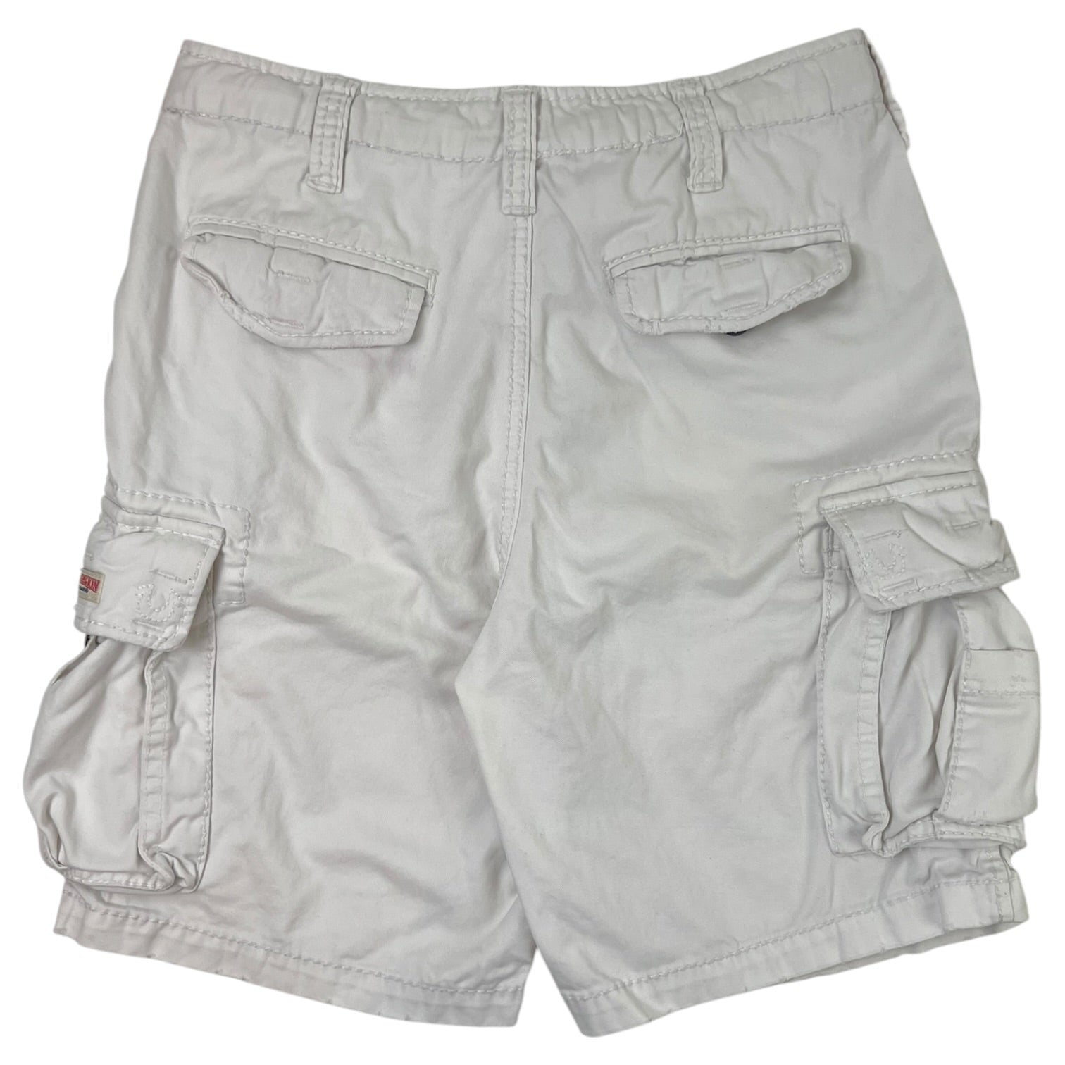 True Religion Cargo Shorts White