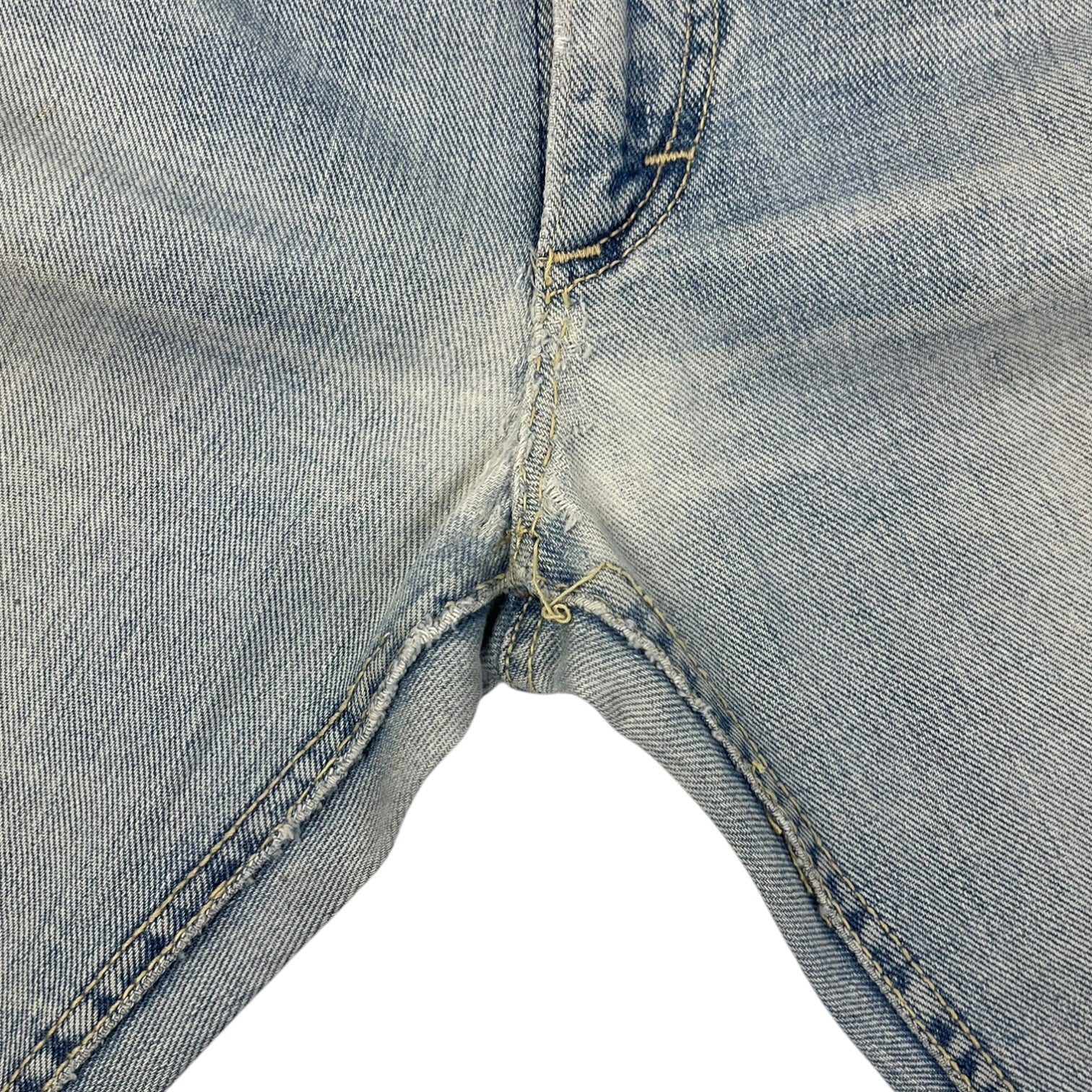 Vintage '70s Lee Straight Cut Denim Jeans Faded Wash