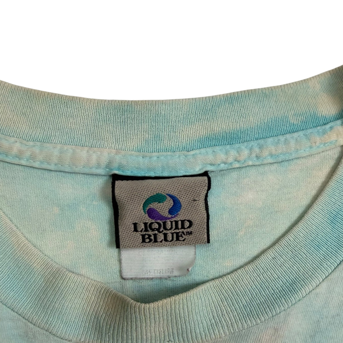 2004 Grateful Dead “Wave That Flag” Liquid Blue Band Tour T-Shirt