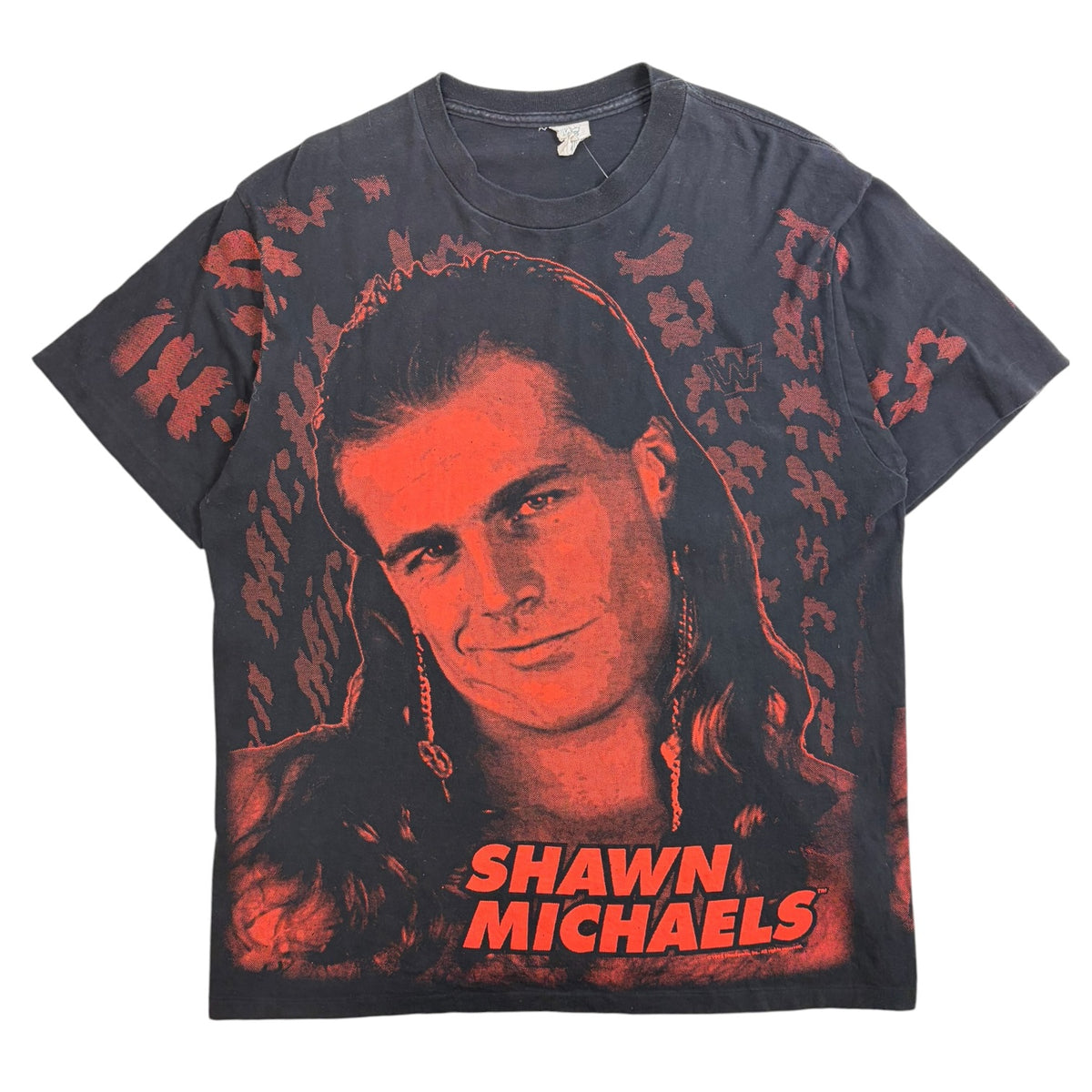 Vintage 1995 WWF Shawn Michaels "The Heartbreak Kid" T-Shirt Black