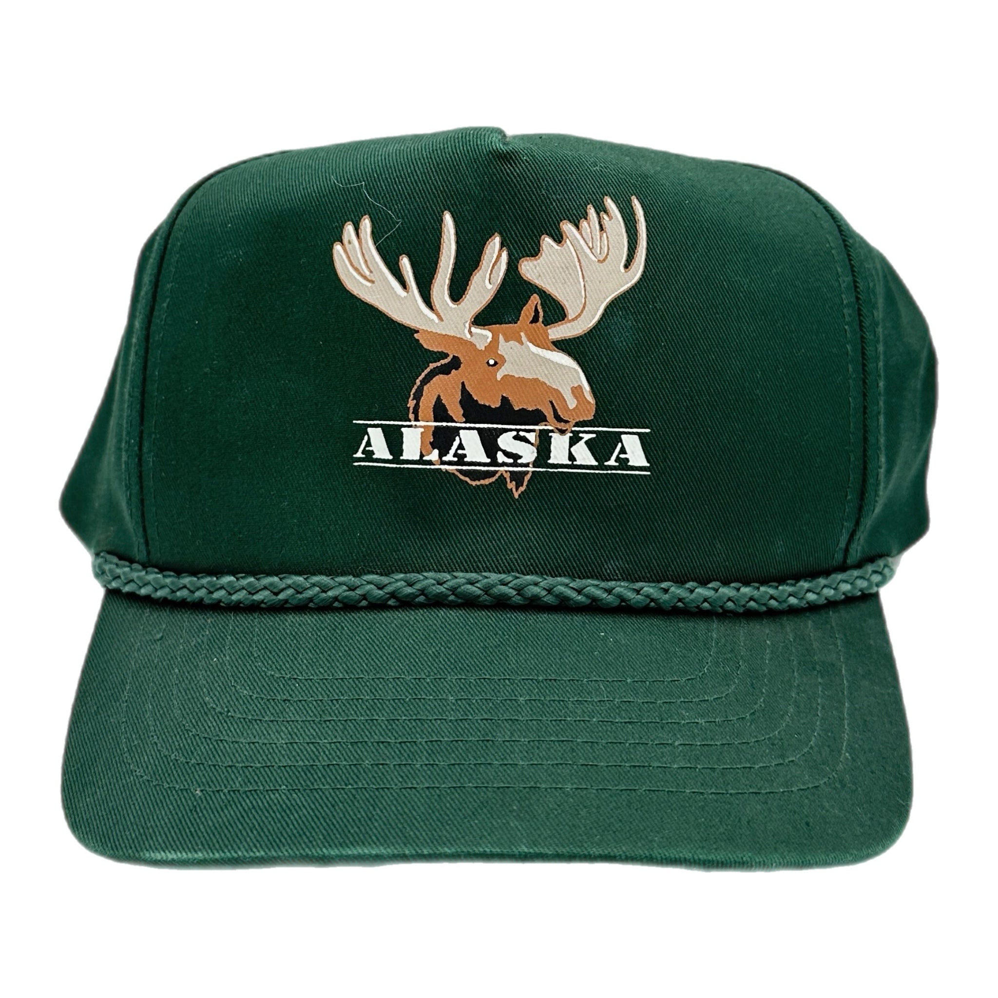 Vintage Alaska Moose Hat Green